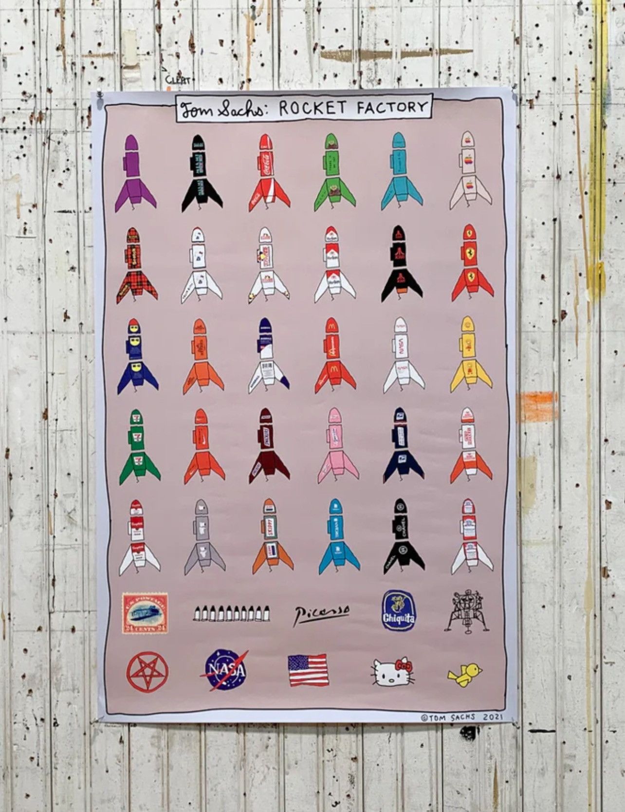 Tom Sachs Tom Sachs Rocket Factory Poster | Grailed