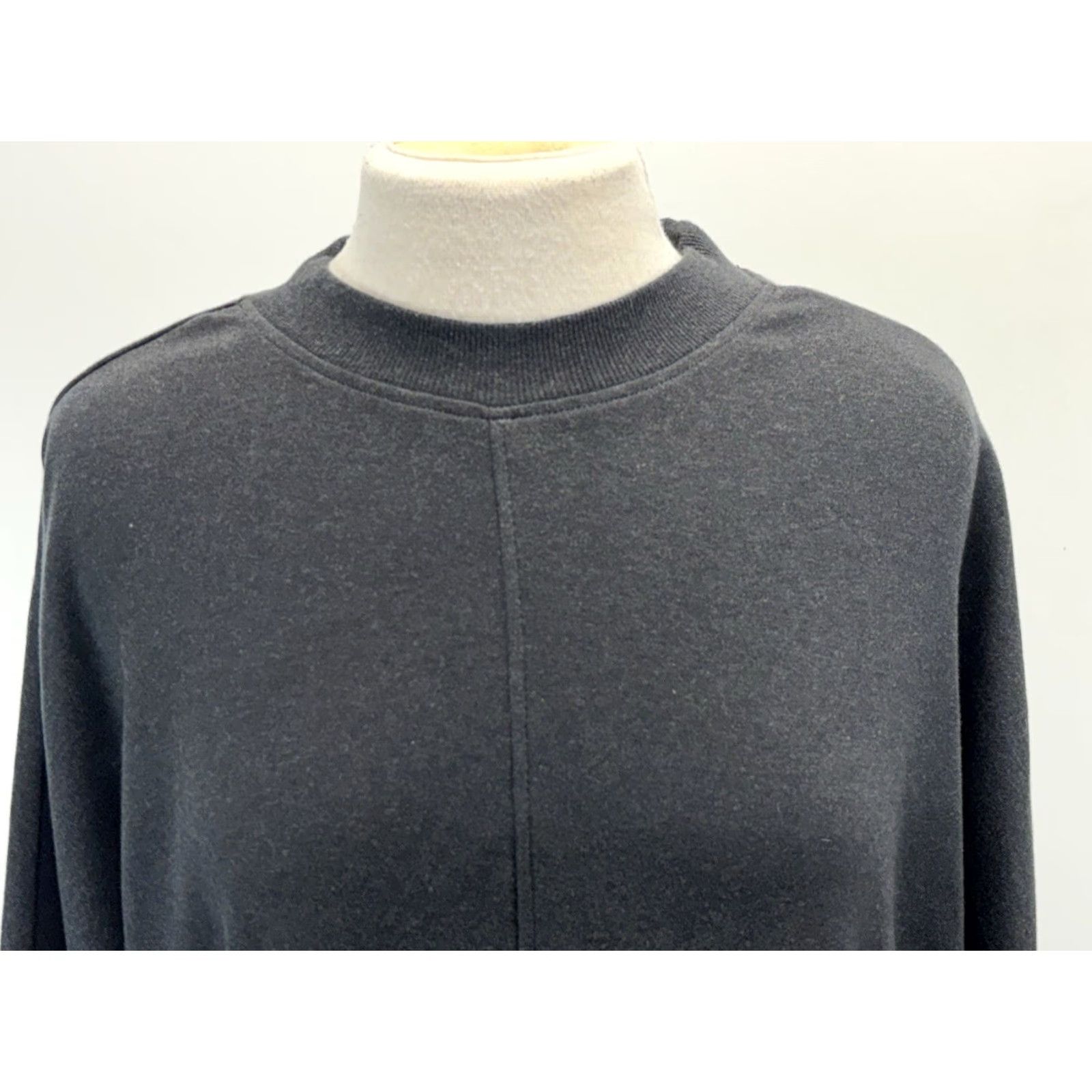 Vintage Pact Sweater Womens M/L Gray Organic Cotton Boxy Relaxed Knit Pullover Casual Travel Bohemian Beach Size M / US 6-8 / IT 42-44 - 5 Thumbnail