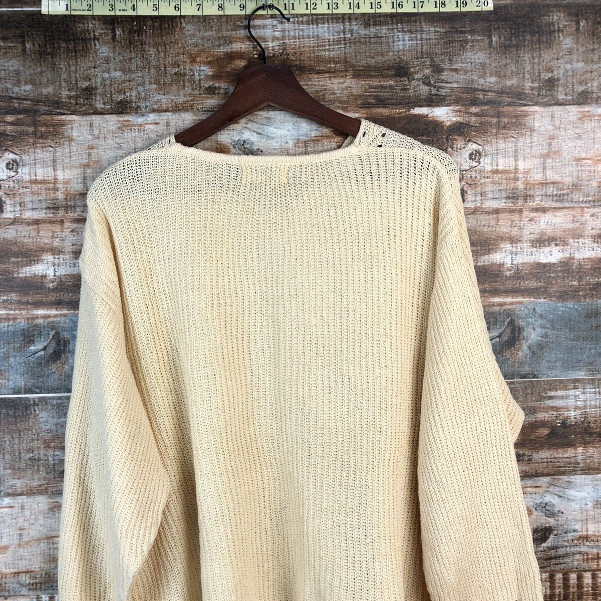 Vintage DL Komo Yellow vintage Knitwear #C565 Size L / US 10 / IT 46 - 13 Thumbnail