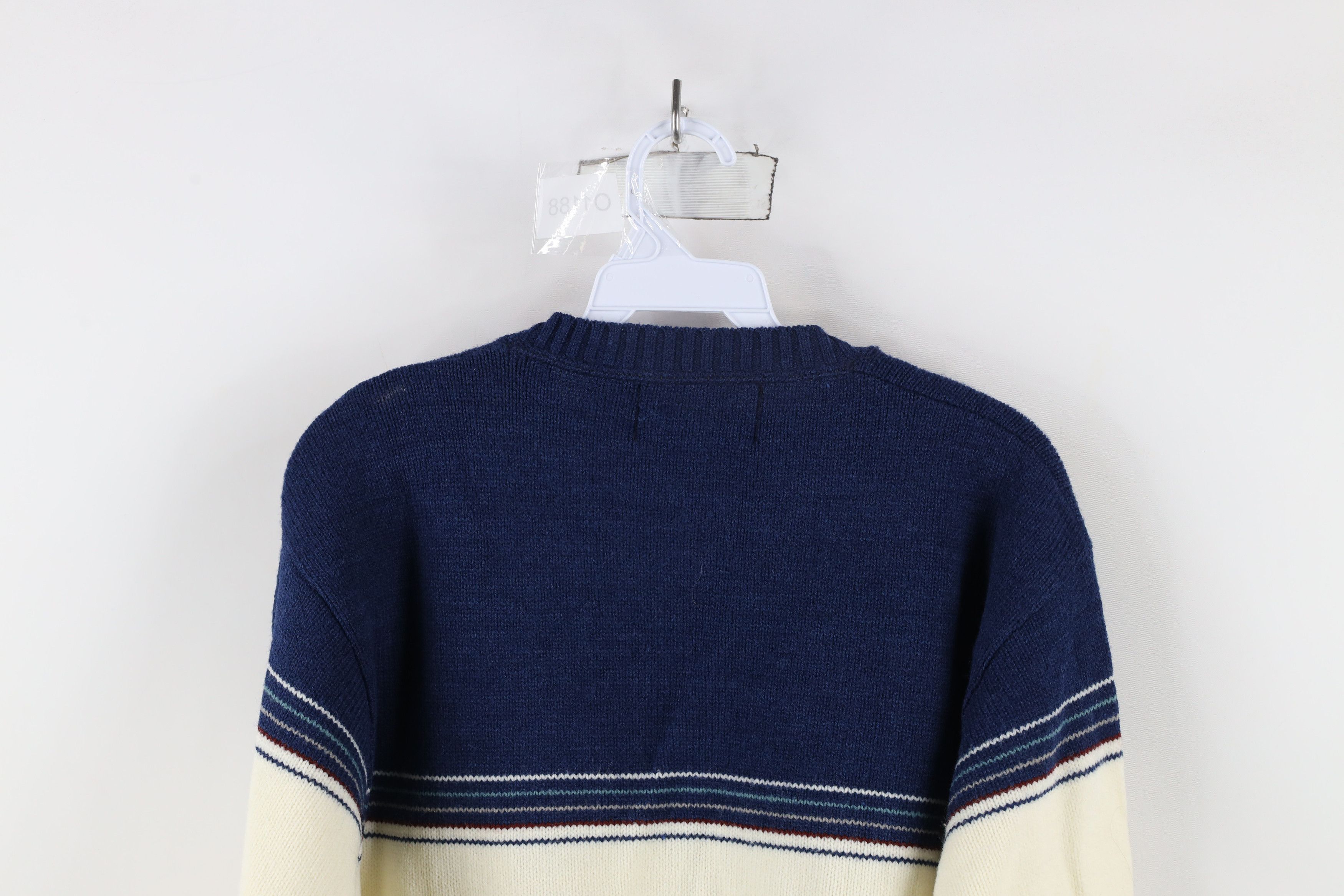 Vintage Vintage 70s Streetwear Ribbed Knit Crewneck Sweater USA Size XL / US 12-14 / IT 48-50 - 10 Thumbnail