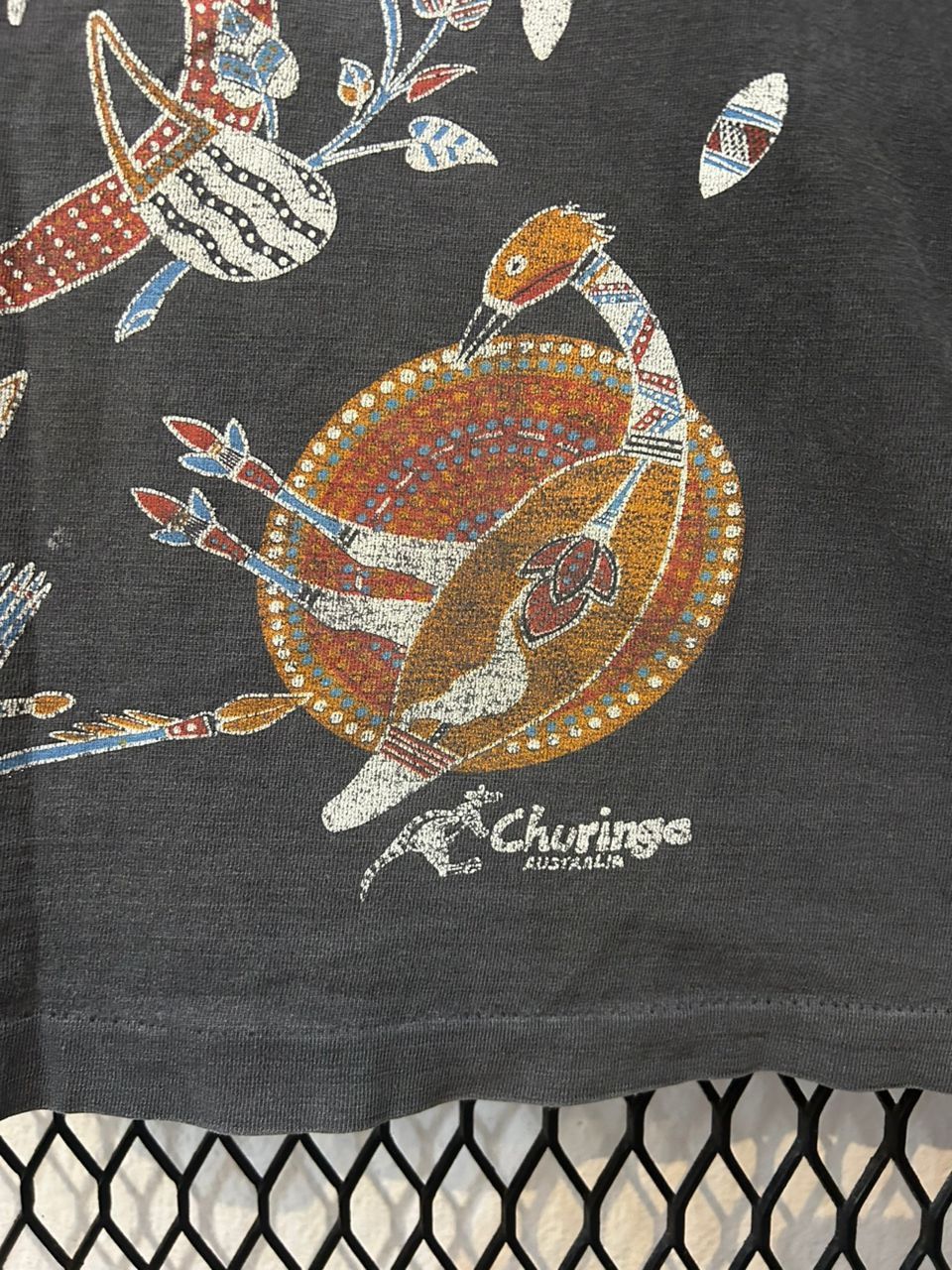 Art Comes First Vintage Churinga Australia Hunter Dreaming distress Size US XL / EU 56 / 4 - 4 Thumbnail