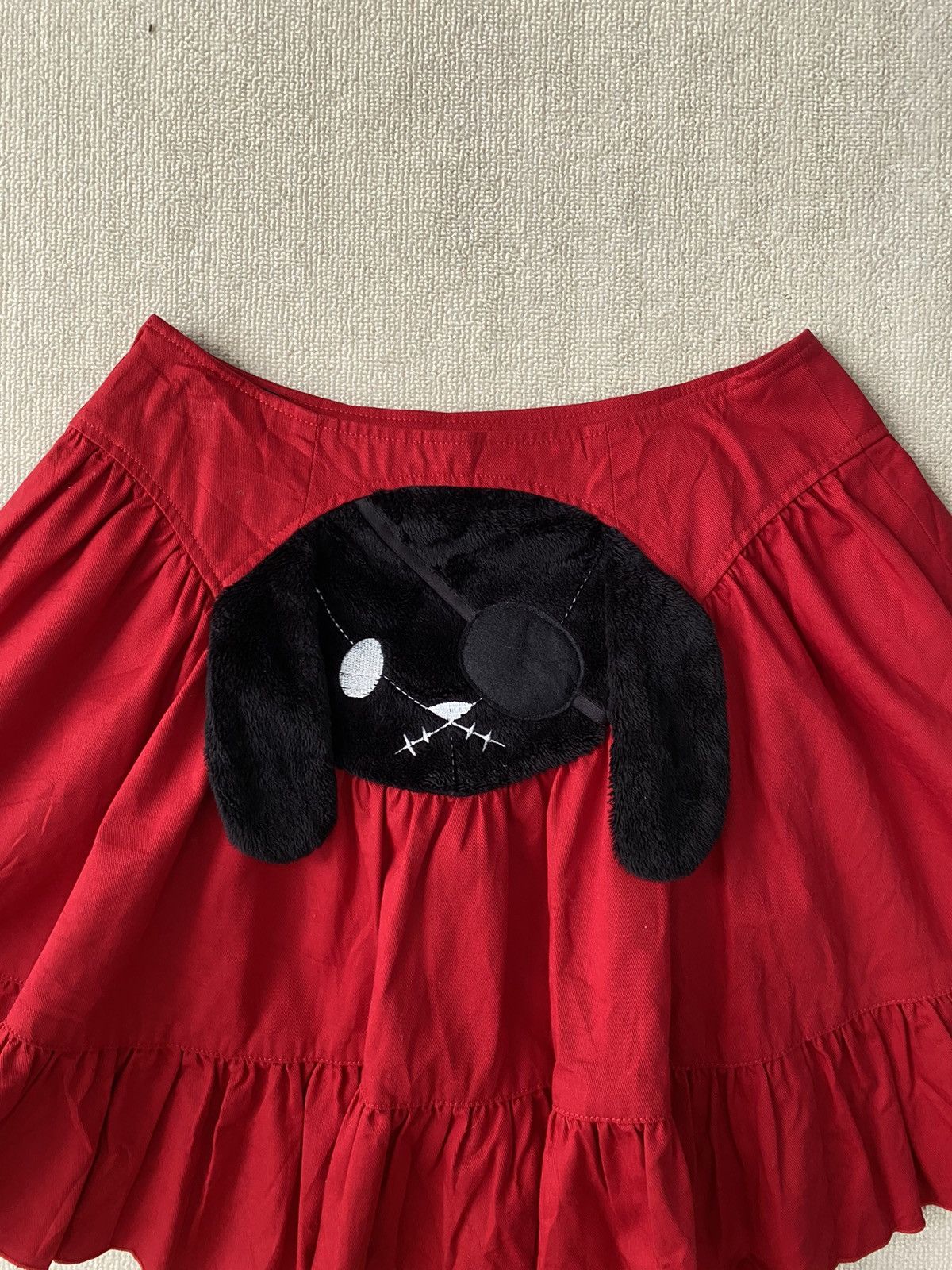 Japanese Brand × KMRii Black peace now gothic bunny miniskirt Size 26" / US 2 / IT 38 - 2 Thumbnail