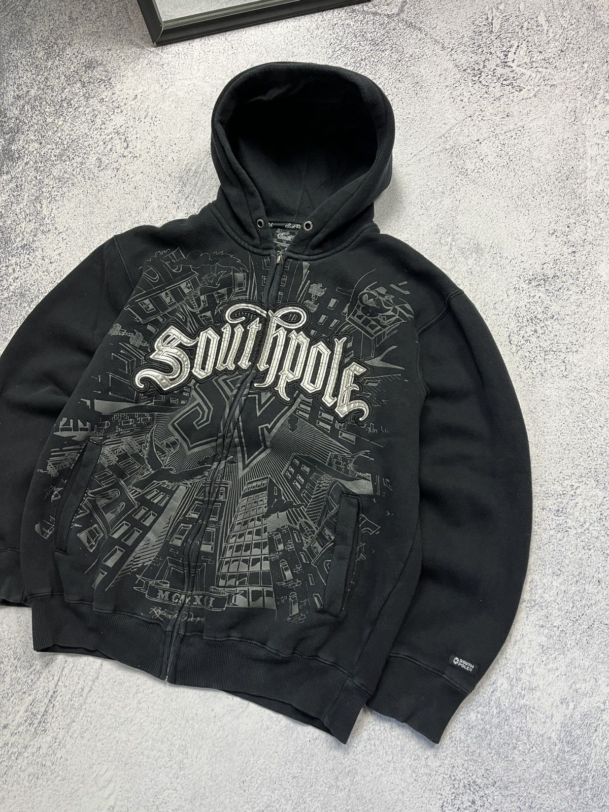 Southpole Vintage Y2K Southpole Zip Hoodie Boxy Big Graphic Logo Rare Size US M / EU 48-50 / 2 - 5 Thumbnail