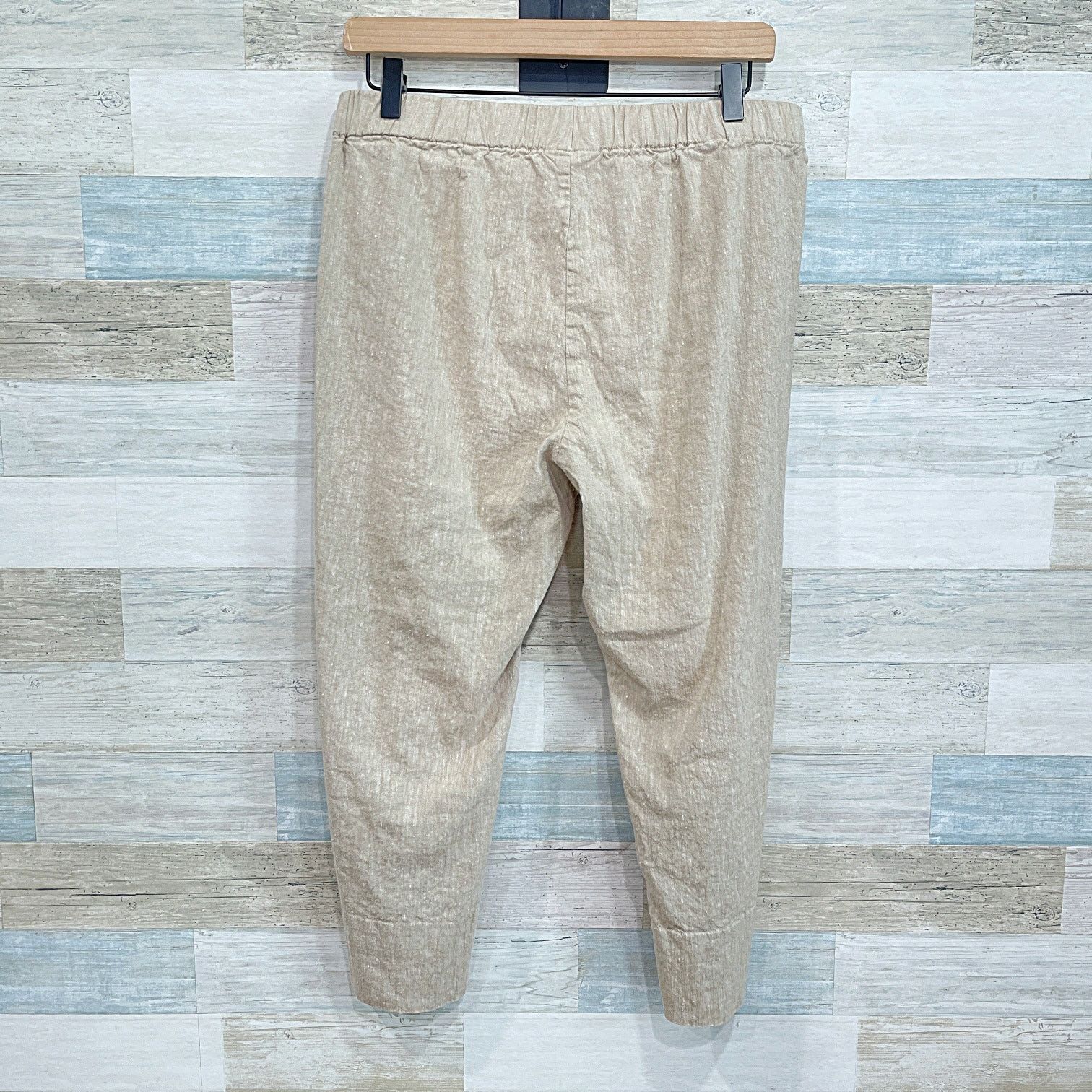 J. Jill J Jill Linen Chambray Pants Beige Womens Medium Petite Size 30" / US 8 / IT 44 - 4 Thumbnail