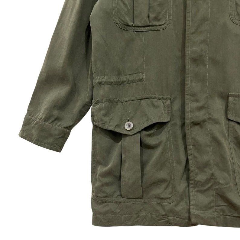 Designer × Ermenegildo Zegna Ermenegildo Zegna Utility Parka Military Style Button Jacket Size US M / EU 48-50 / 2 - 3 Thumbnail
