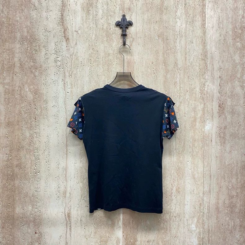 Louis Vuitton Louis Vuitton Black playing card full printed short sleeve Size S / US 4 / IT 40 - 2 Thumbnail