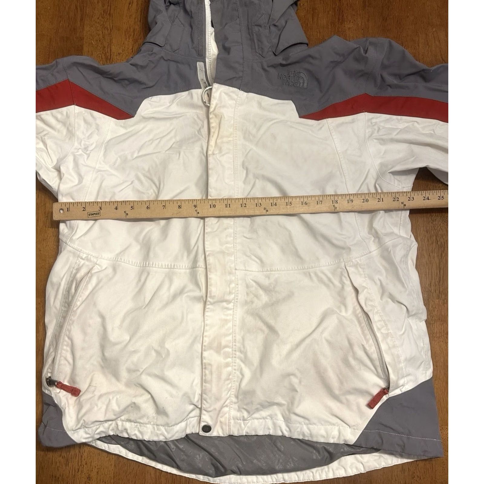 The North Face The North Face Hyvent Jacket Men XL Tri Tone Outdoors Ski Rain Hooded Red Regular Nylon Solid Mens Jacket Size US XL / EU 56 / 4 - 7 Thumbnail