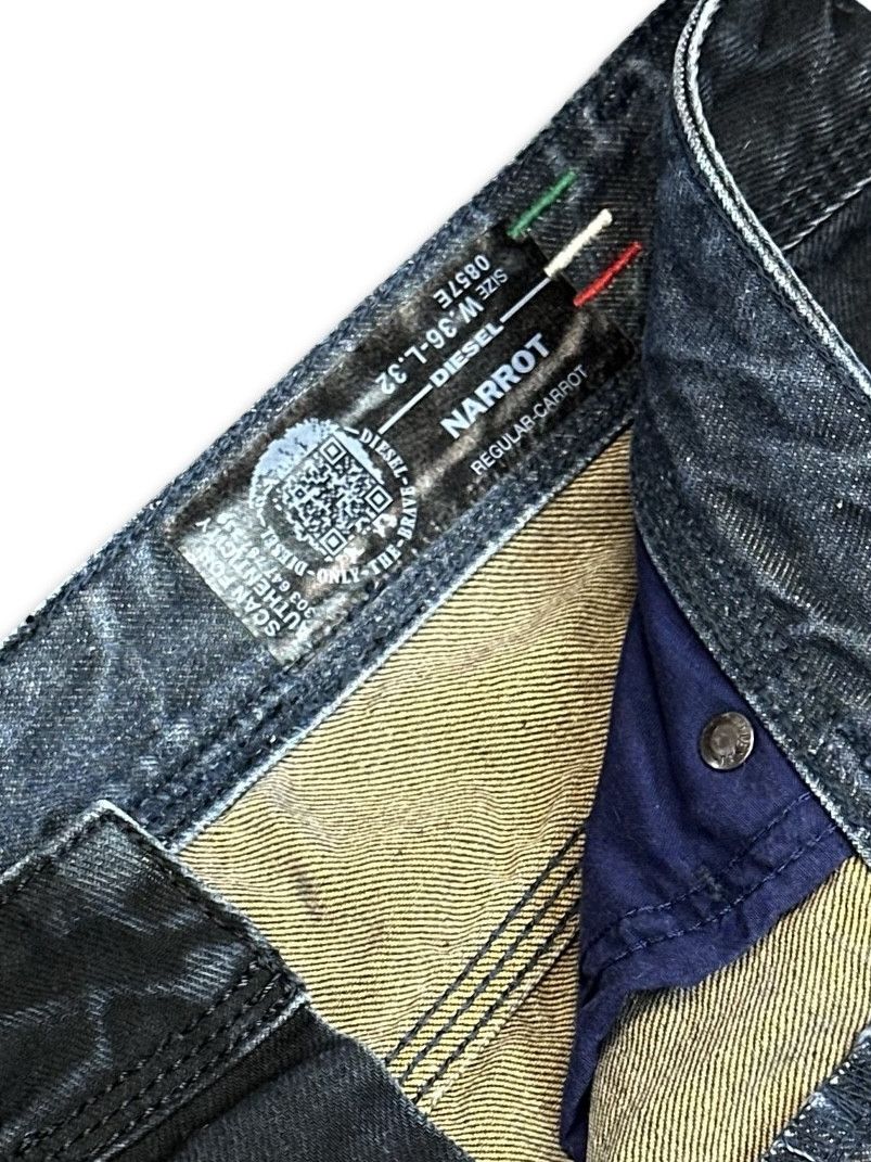 Diesel Narrot cropped distressed patch vintage denim jeans Size US 36 / EU 52 - 7 Thumbnail