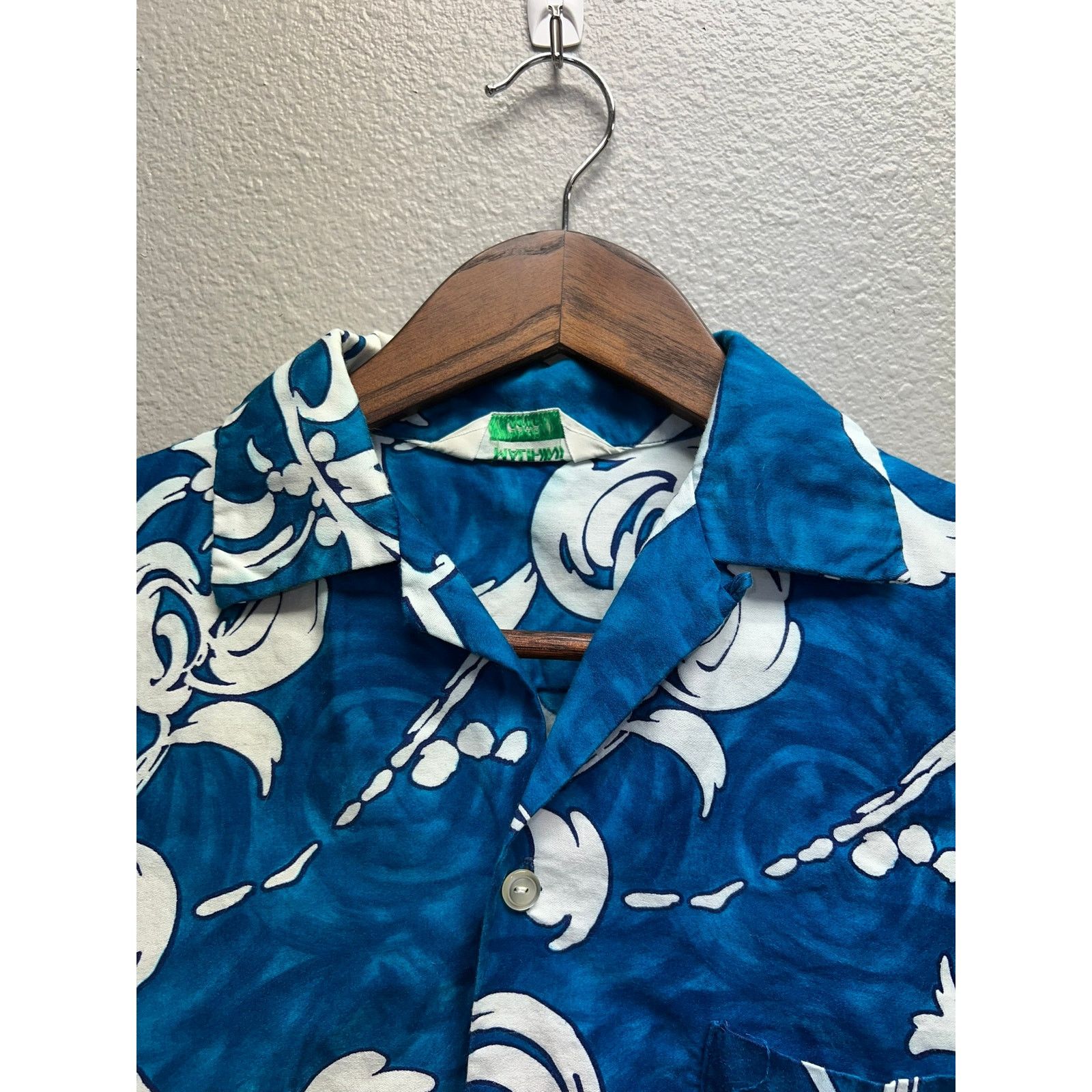 Vintage Vintage 70s 80s Malihini Hawaii HI Button Down Blue Shirt M Size US M / EU 48-50 / 2 - 7 Thumbnail