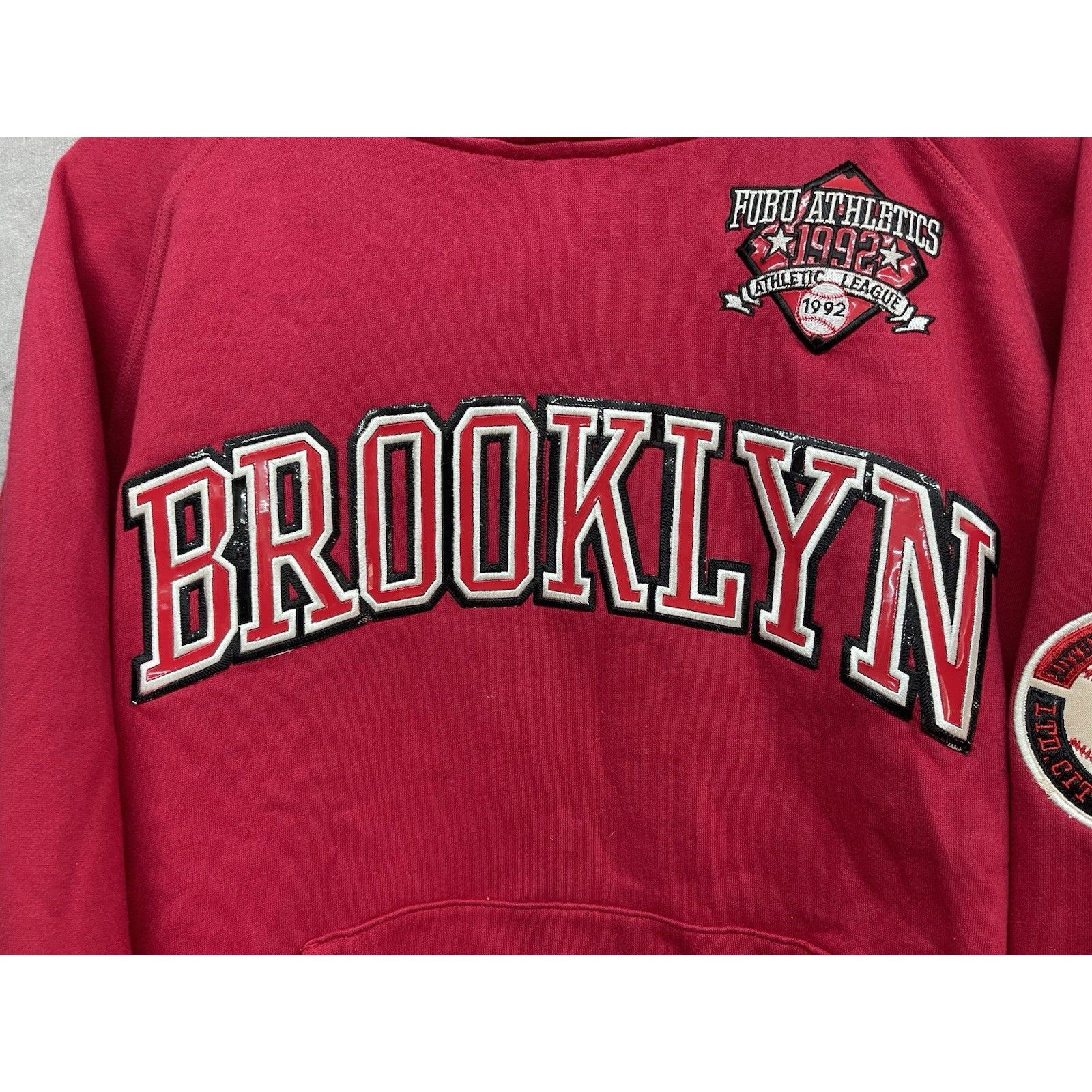 Fubu VINTAGE 90s Y2K FUBU Athletics Brooklyn Hoodie Sweatshirt Me Size US XL / EU 56 / 4 - 5 Thumbnail