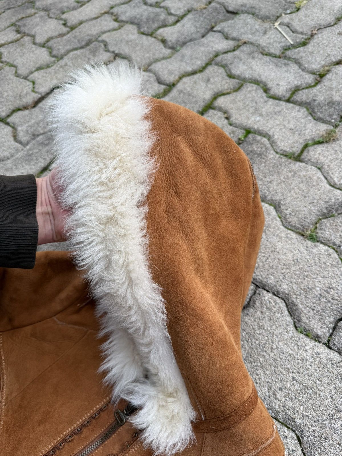 Leather Suede Leather Insulated Lamb Fur Fitted Jacket Size US S / EU 44-46 / 1 - 11 Thumbnail