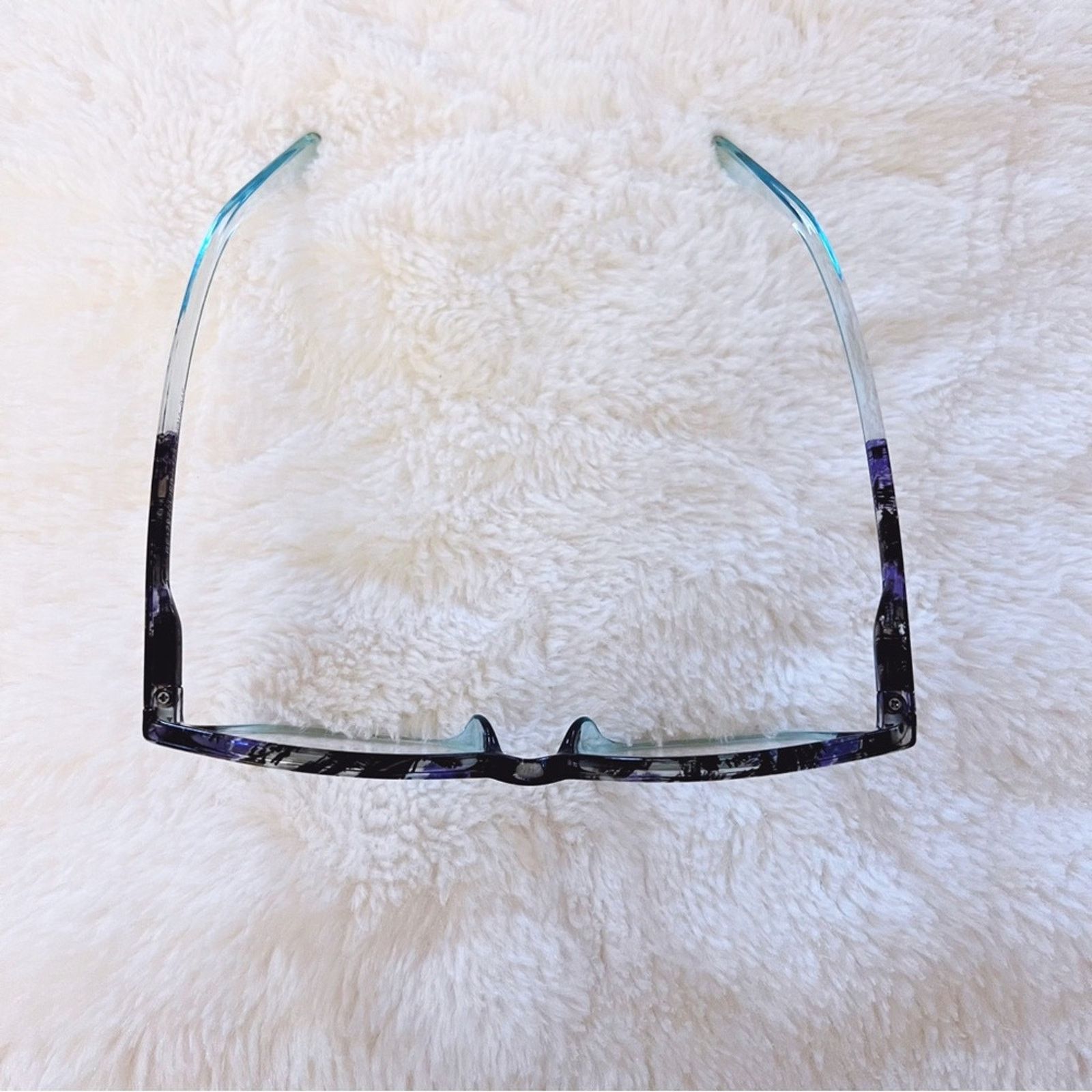 Other Emma Light Blue & Black Two Tone Reader Glasses Size ONE SIZE - 4 Thumbnail
