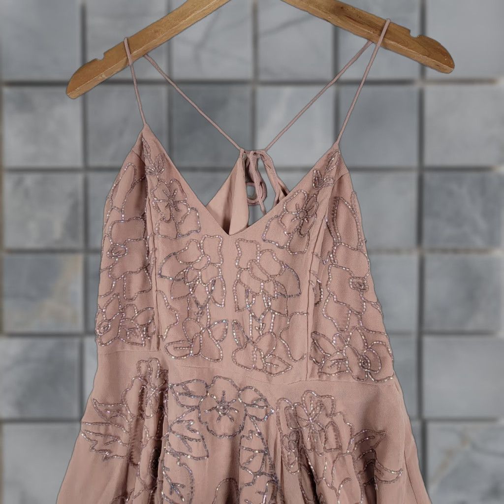asos floral prom dress Sequin Asos Edition 3d Floral Cami Midi Prom Dress Asos Edition Twist Front  Cami Midi Dress