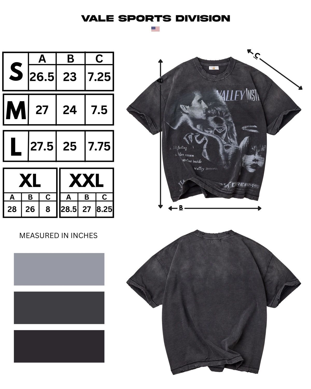 Vale Vale Forever Valley Instinct Tee Black Size US XL / EU 56 / 4 - 16 Thumbnail
