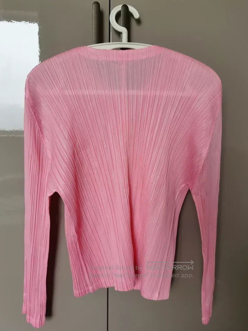 Issey Miyake Issey Miyake Ruched Zipper Cardigan Size L / US 10 / IT 46 - 2 Thumbnail