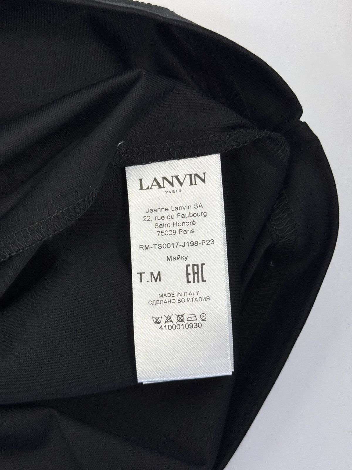 Lanvin CURB LOGO OVERSIZED T-SHIRT Size US M / EU 48-50 / 2 - 3 Thumbnail