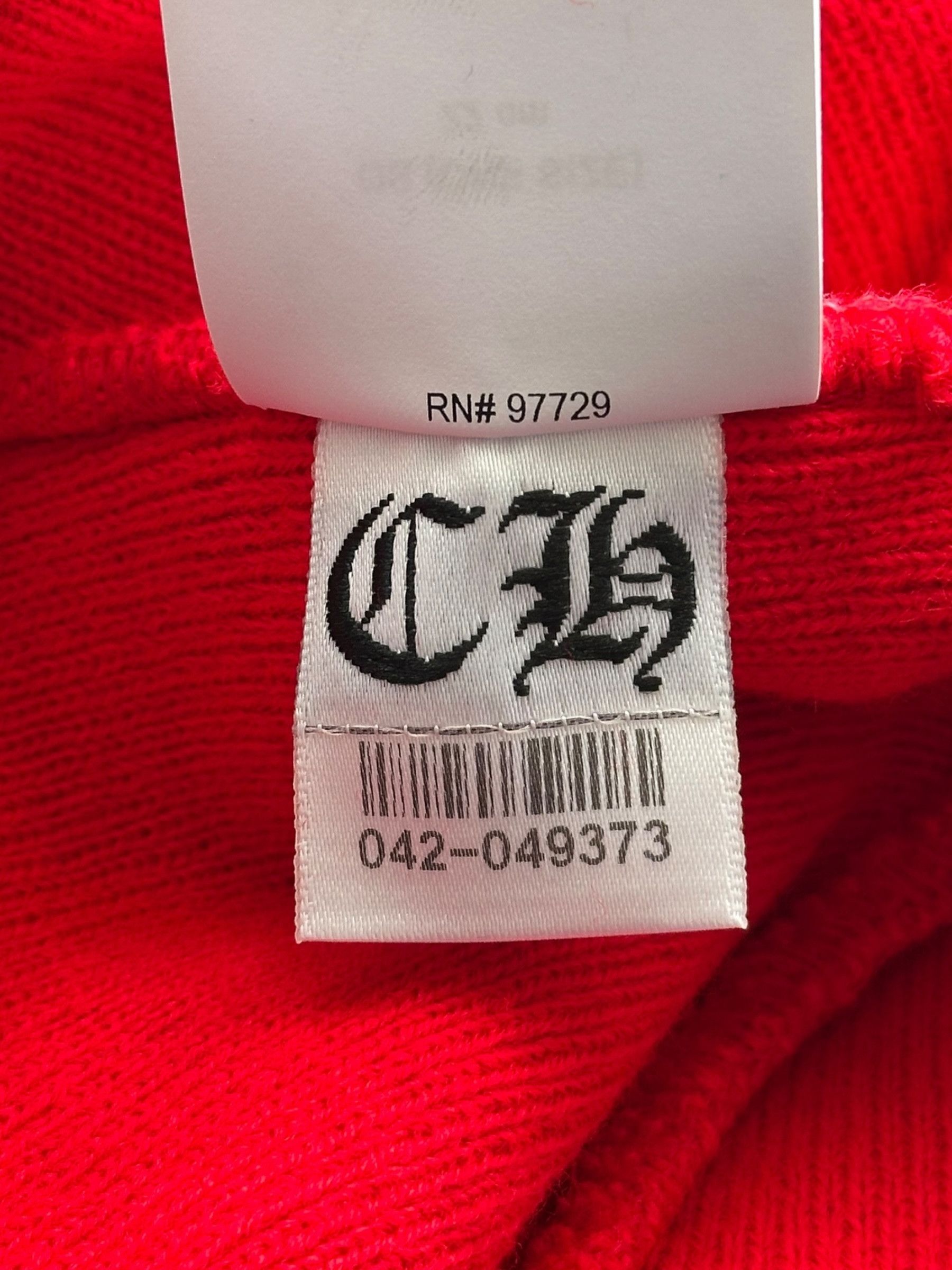 Chrome Hearts Chrome Hearts Red & White CH Logo Embroidered Beanie Size ONE SIZE - 6 Thumbnail