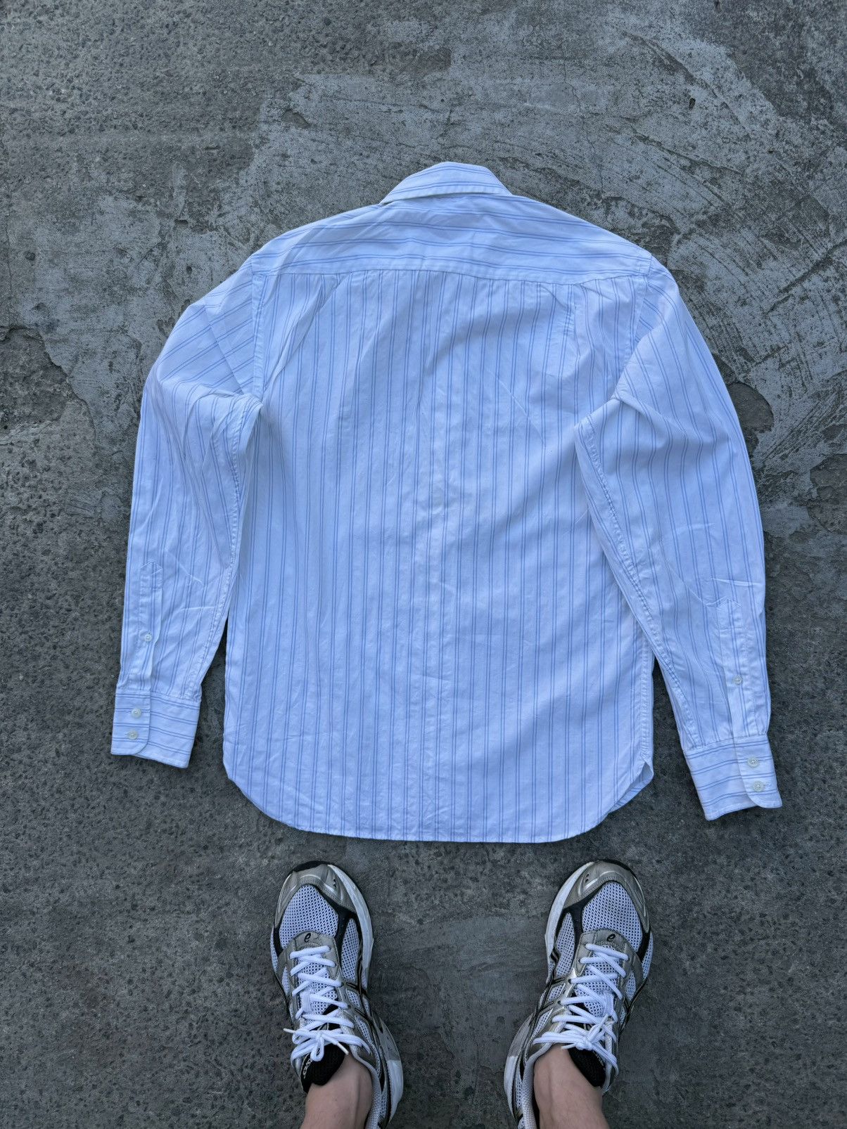 Burberry Vintage Y2K Burberry Old Many Line Casual Shirt Button Up Size US S / EU 44-46 / 1 - 7 Thumbnail