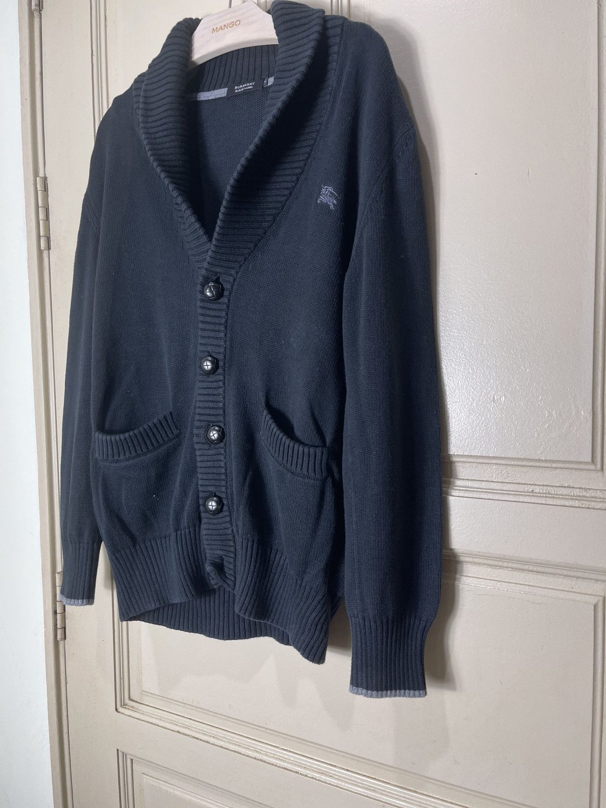 Burberry Burberry Black Label Shawl Collar Cardigan Size US M / EU 48-50 / 2 - 2 Thumbnail