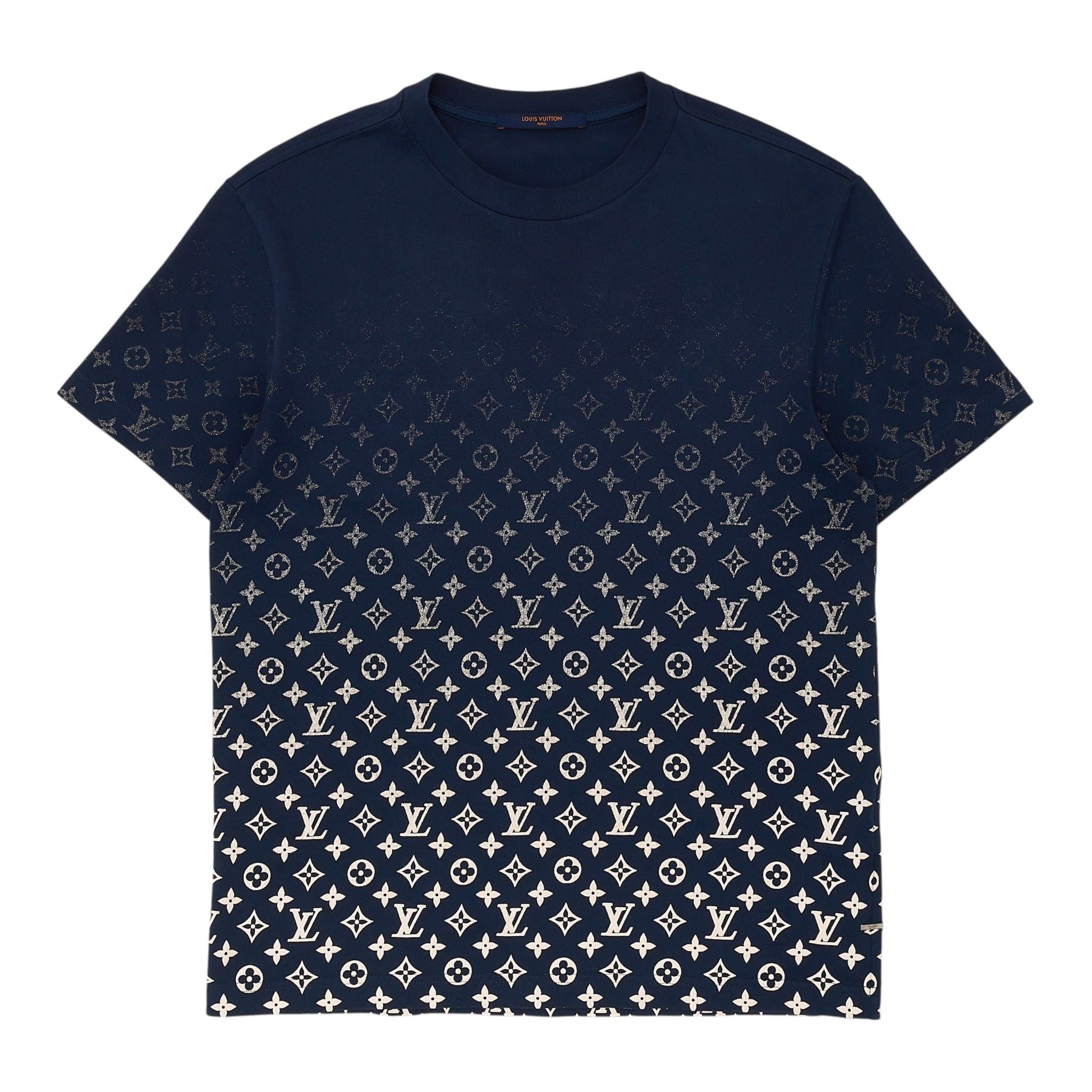 Louis Vuitton LVSE Monogram Gradient Short Sleeve Tee Shirt Dark Ocean Size US M / EU 48-50 / 2 - 1 Thumbnail