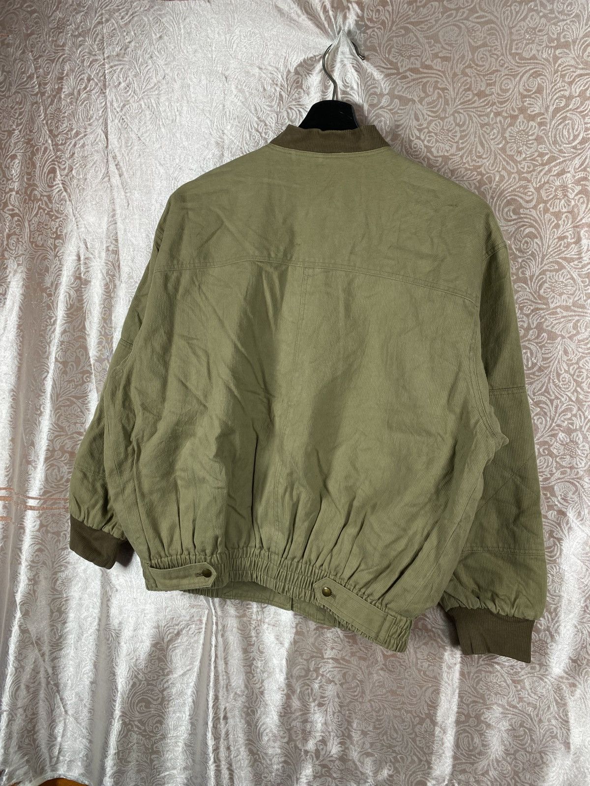 Japanese Brand Mammima Tokyo Olive Bomber Plaid Lining Cropped Workwear Size M / US 6-8 / IT 42-44 - 13 Thumbnail