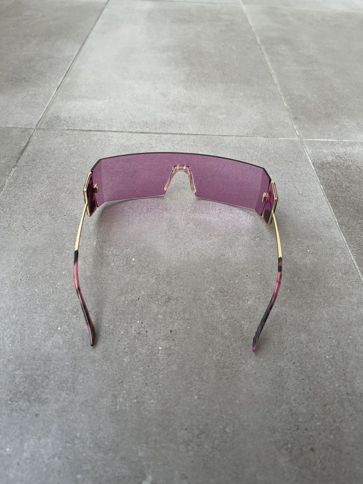 Retrosuperfuture !DS!SS23 Retrosuperfuture RA1 Pianeta Pink Shield Sunglasses Size ONE SIZE - 15 Thumbnail