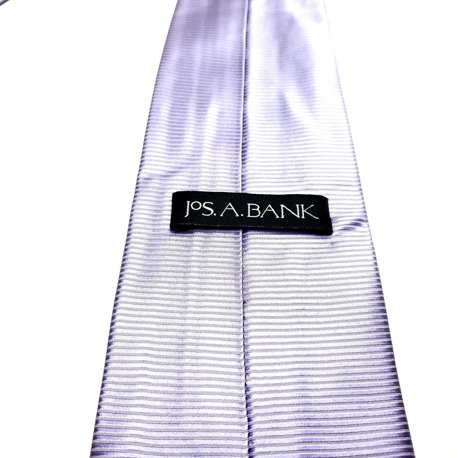 Jos. A. Bank Jos A Bank Silk Tie Purple Woven Striped Hand Sewn Striped Size ONE SIZE - 4 Thumbnail