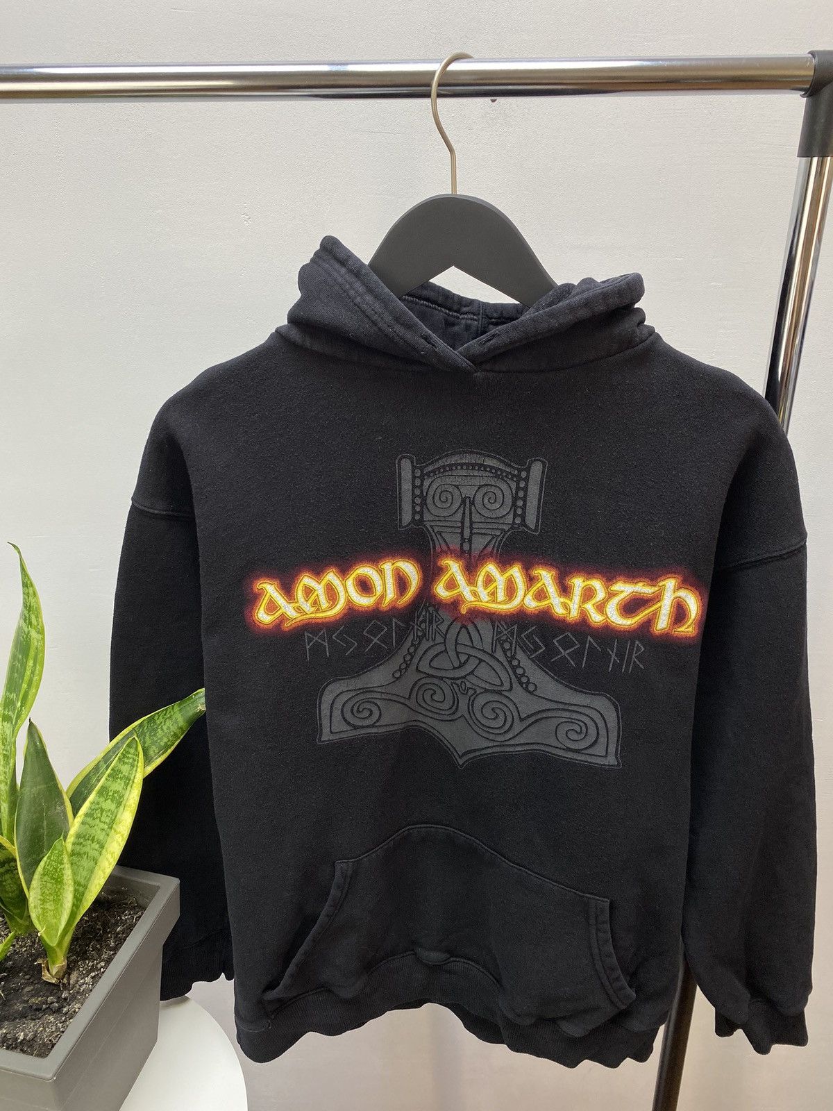 Band Tees × Vintage Vintage Amon Amarth Band Hoodie Size US M / EU 48-50 / 2 - 5 Thumbnail