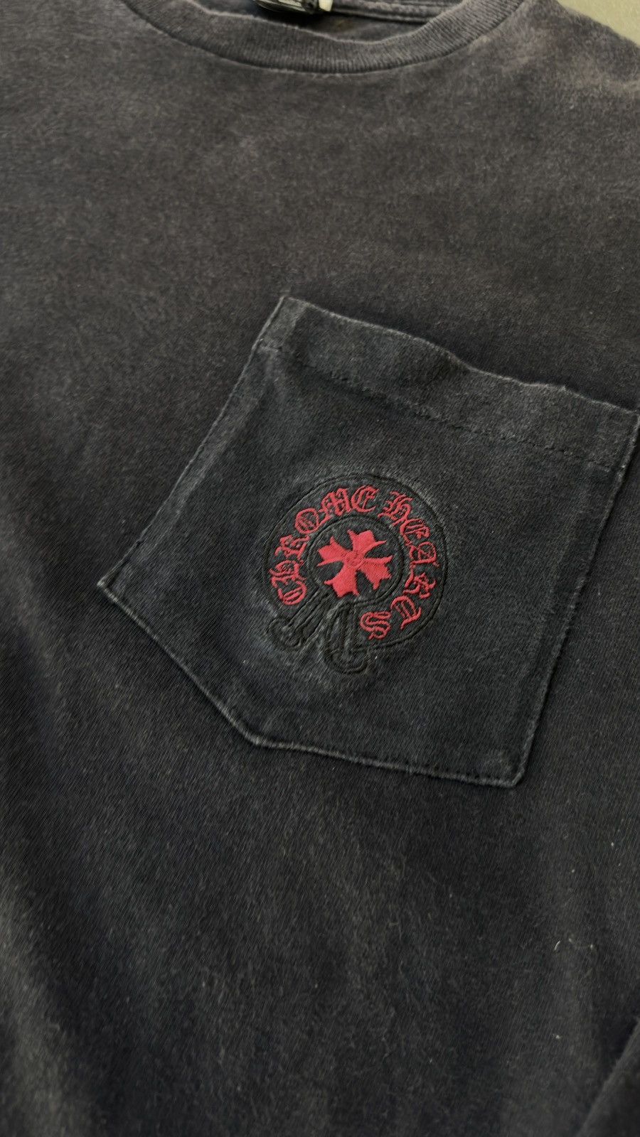 Chrome Hearts RARE! Chrome Hearts Long Sleeve Embroidered Horseshoe Tee Size US M / EU 48-50 / 2 - 2 Thumbnail