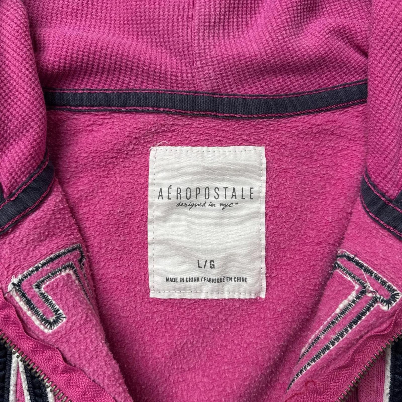 Aeropostale Y2K Aeropostale Zip Up Pink Hoodie Jacket Size L / US 10 / IT 46 - 4 Thumbnail
