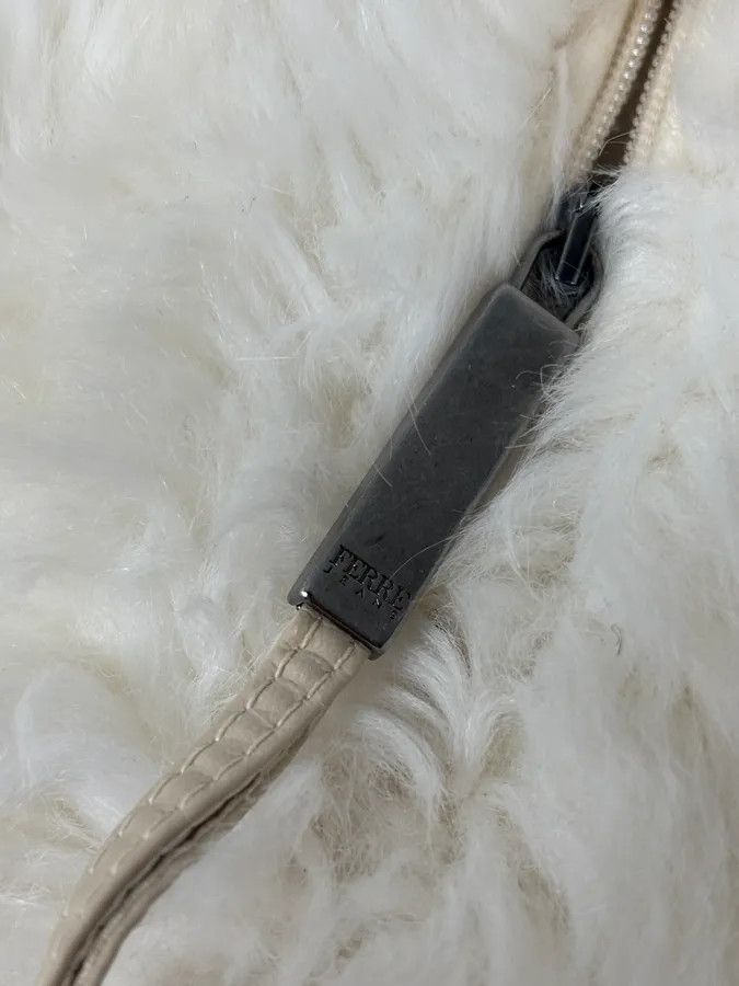 Gianfranco Ferre 2000s Gianfranco Ferre Creamy Fur Leather Jacket Size S / US 4 / IT 40 - 9 Thumbnail