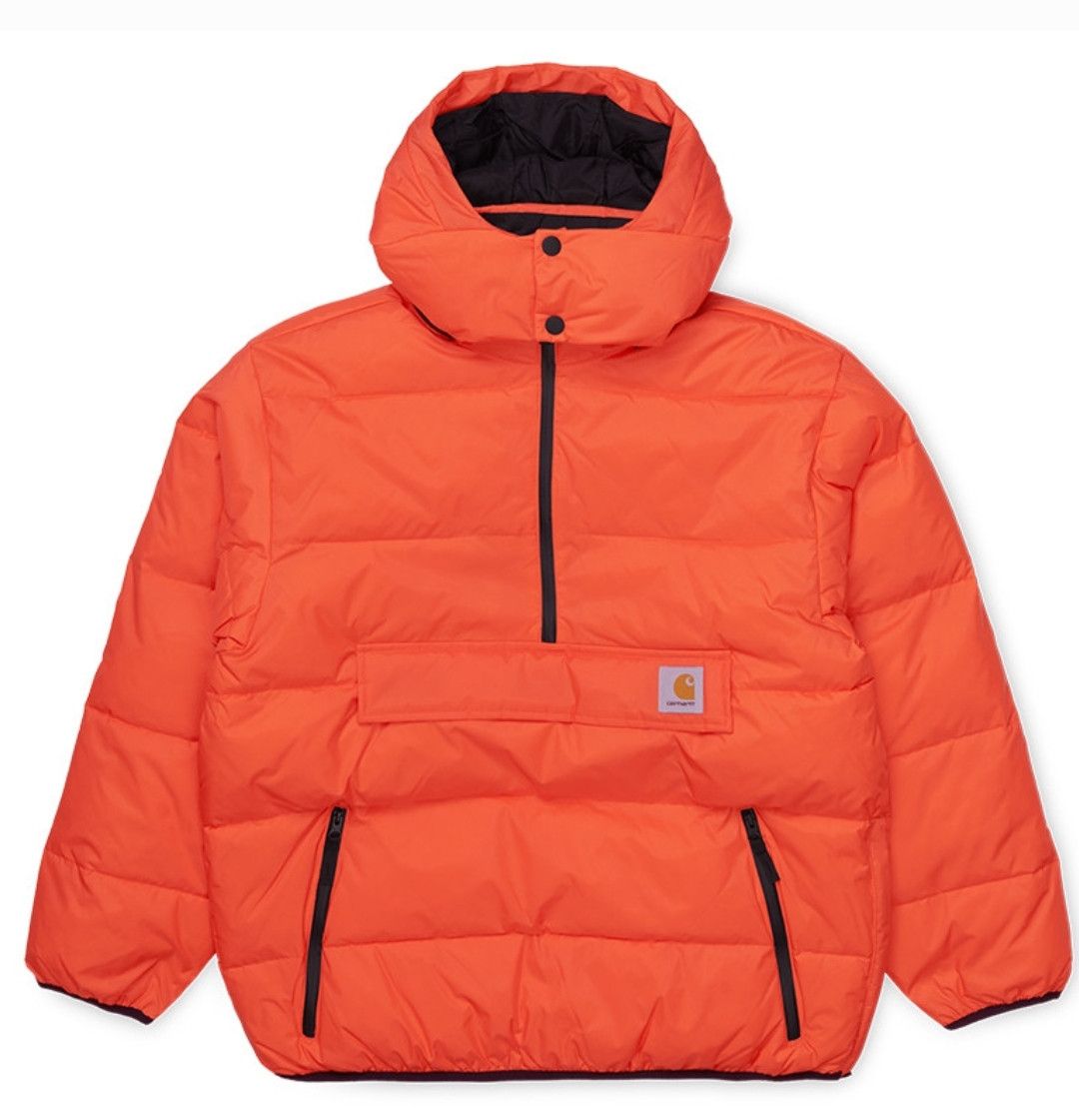 image of Carhartt Wip Jones Pullover Puffer in Orange, Men's (Size Large)