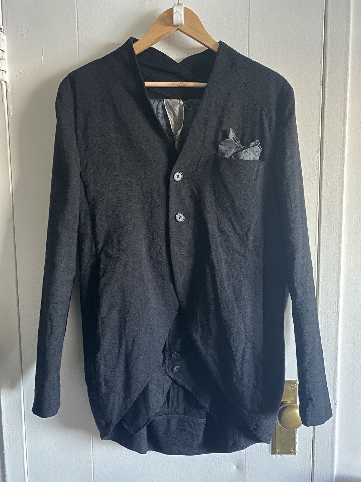 Aleksandr Manamis Aleksandr Manamis Layered Rounded Blazer with Vest Size 38R - 11 Thumbnail
