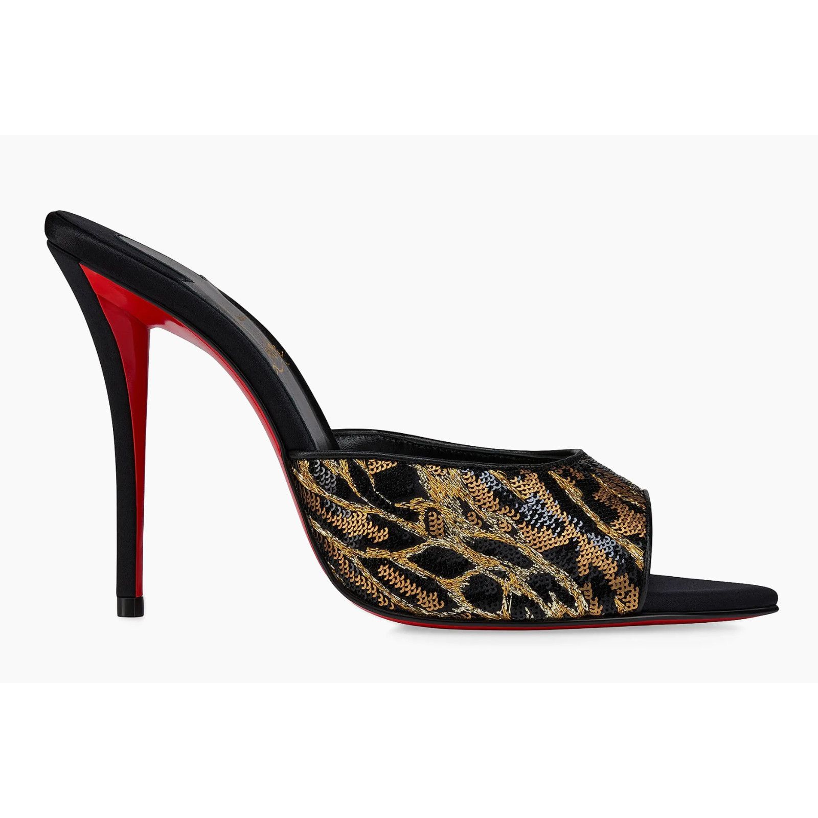 Christian Louboutin Christian Louboutin Miss Z Mule Ocelot Black Heel Pump 39 Size US 9 / IT 39 - 3 Thumbnail
