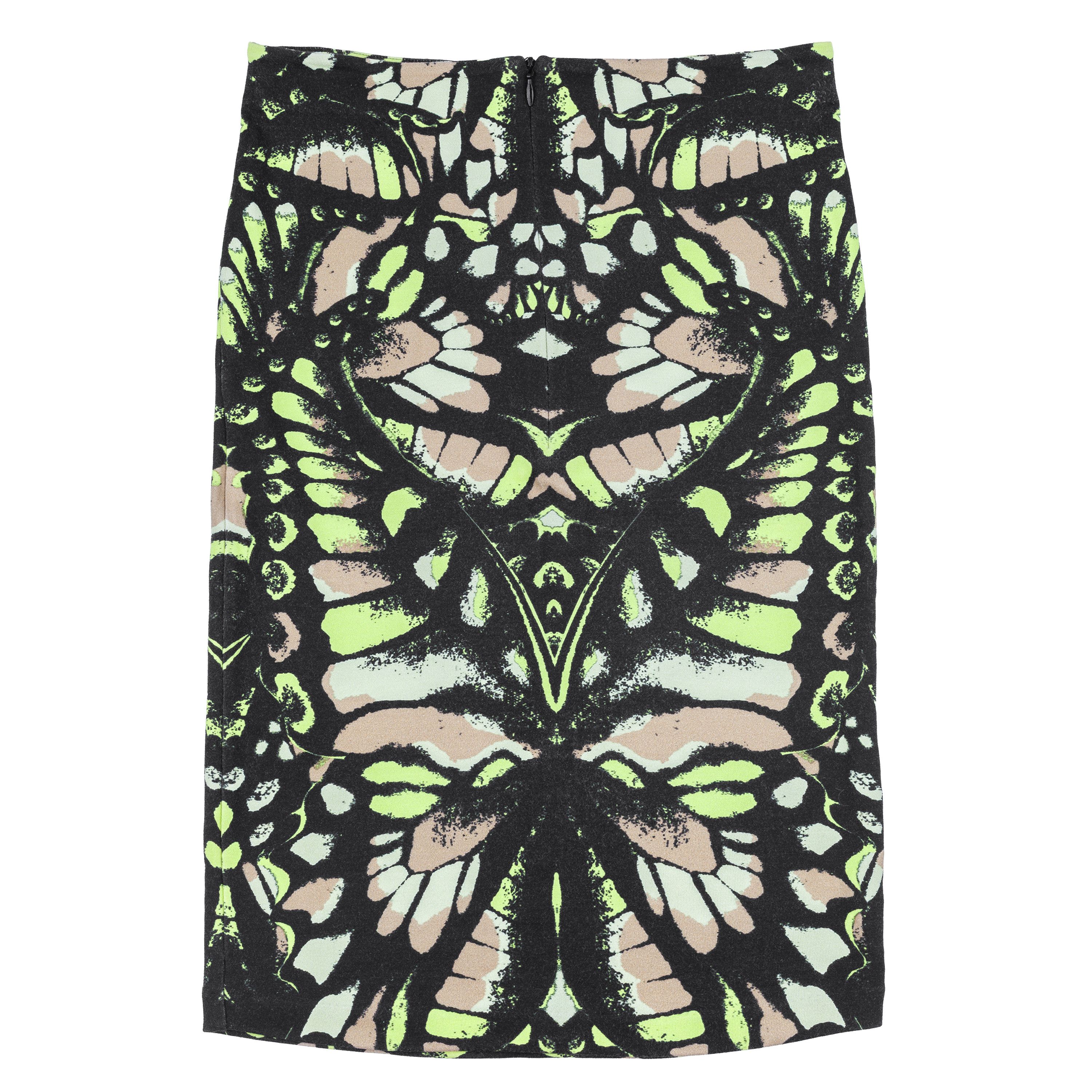McQ Alexander McQueen Alexander McQueen Butterfly Print Adjusted Midi Skirt Size 26" / US 2 / IT 38 - 1 Thumbnail