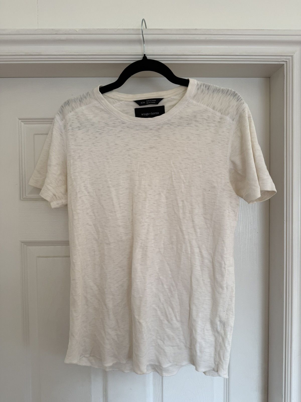 Wings + Horns White Curved Hem Tshirt Size US M / EU 48-50 / 2 - 1 Thumbnail