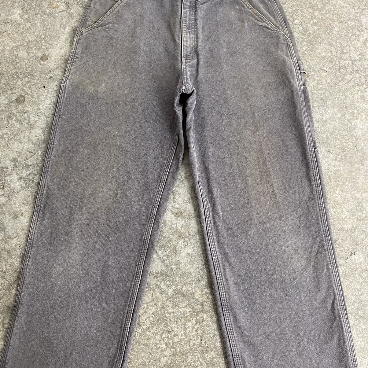 Carhartt Vintage Carhartt Blanket Lined Gravel Grey Carpenter Pants Size US 34 / EU 50 - 5 Thumbnail