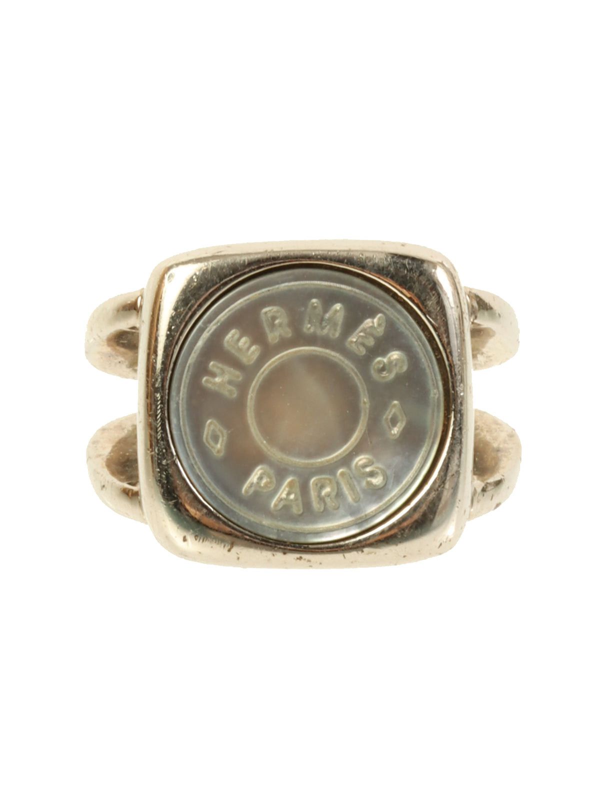 image of Hermes Corozo Ring Silver, Women's