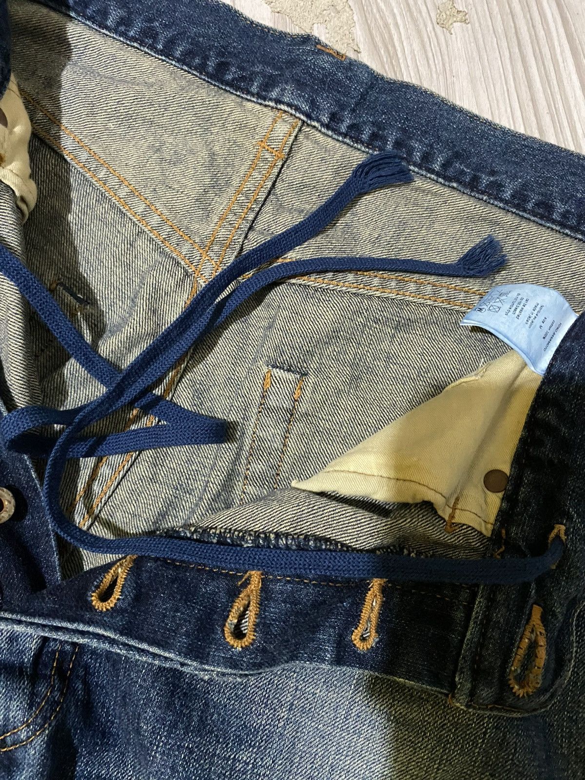 YOKO SAKAMOTO YOKO SAKAMOTO SELVEDGE BAGGY PANTS Size US 34 / EU 50 - 7 Thumbnail