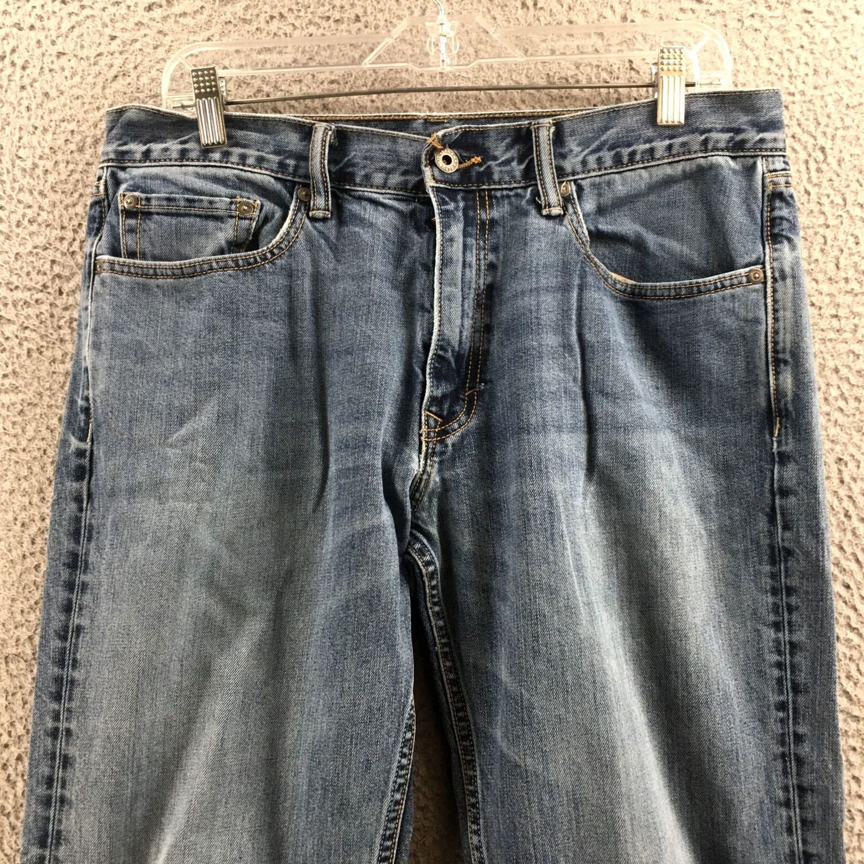 Banana Republic Banana Republic Jeans Mens 33x34 Blue Denim Cotton Straight Leg Jeans 5-Pocket Regular Slim Mens Size US 33 - 2 Thumbnail