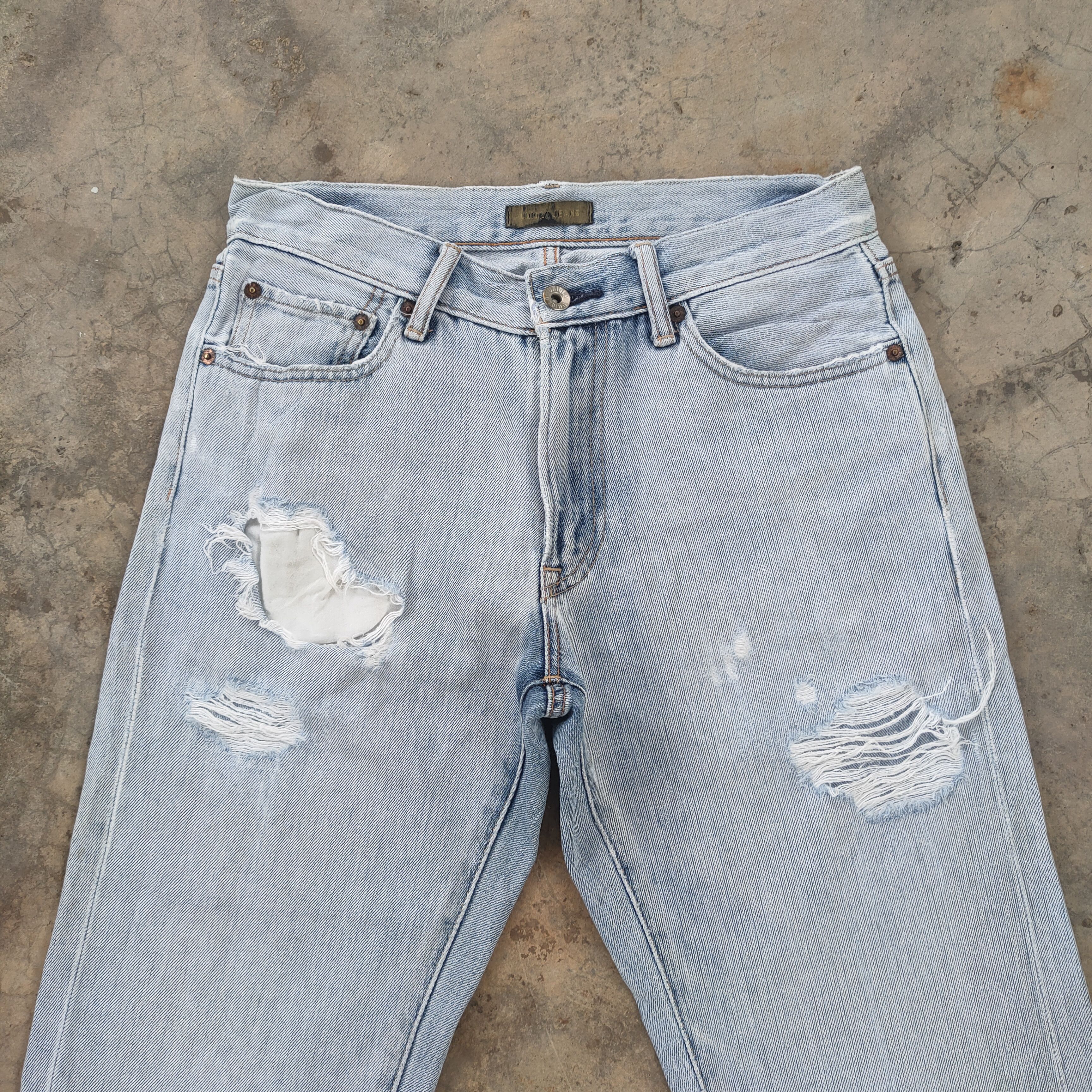 Japanese Brand VINTAGE JAPANESE FADED DISTRESSED JEANS PANTS Size US 30 / EU 46 - 3 Thumbnail