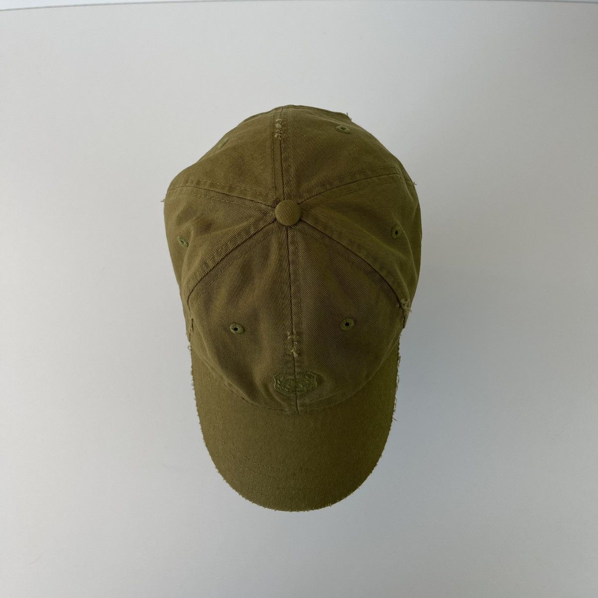The Kooples The Kooples Sport Logo Distressed 6-Panel Baseball Cap Khaki Size ONE SIZE - 5 Thumbnail
