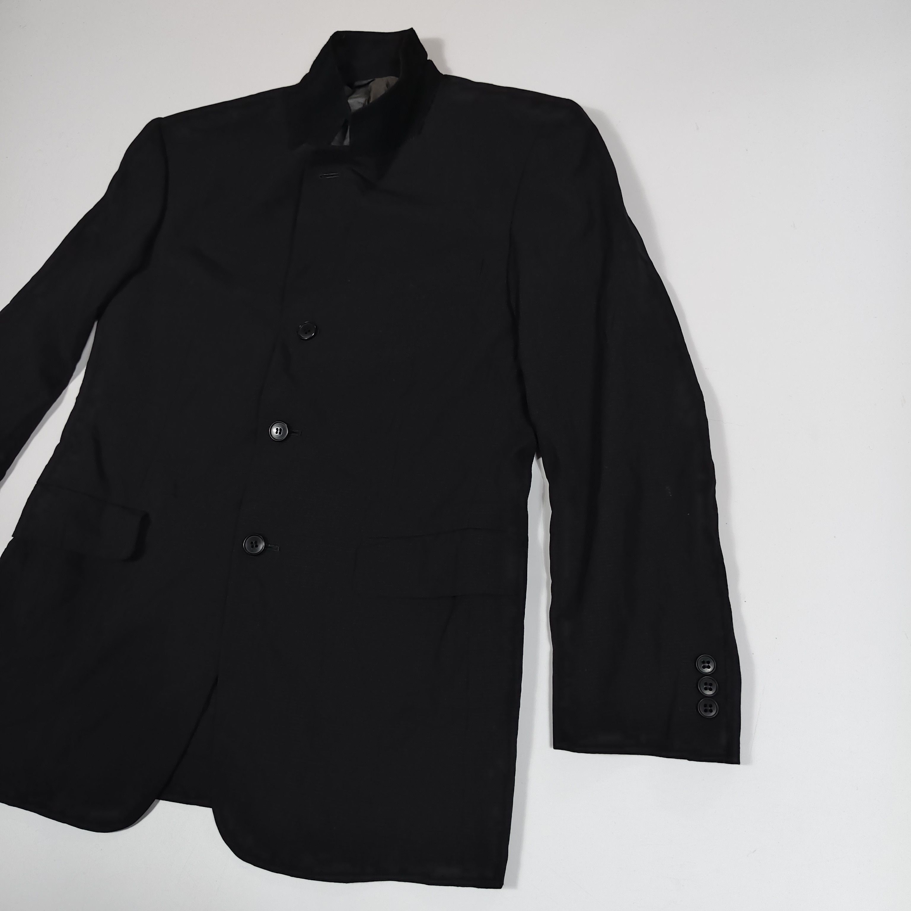 Yohji Yamamoto AW2007 Yohji Yamamoto A.A.R Stand Collar Wool Blazer #A Size US M / EU 48-50 / 2 - 6 Thumbnail
