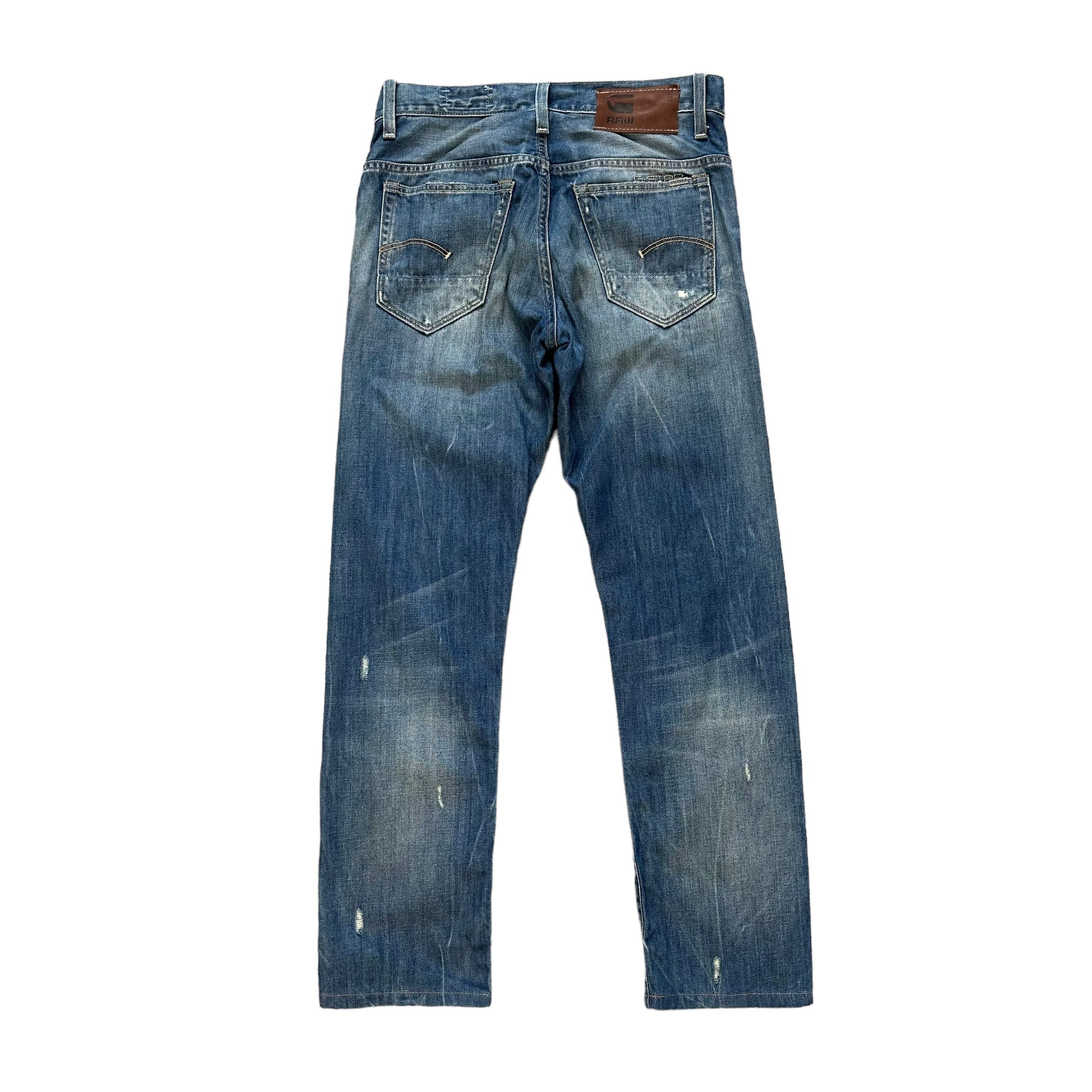 G-Star 3301 by G Star Raw Fly Button Distressed Denim Pant #9110-57 Size US 29 - 13 Thumbnail