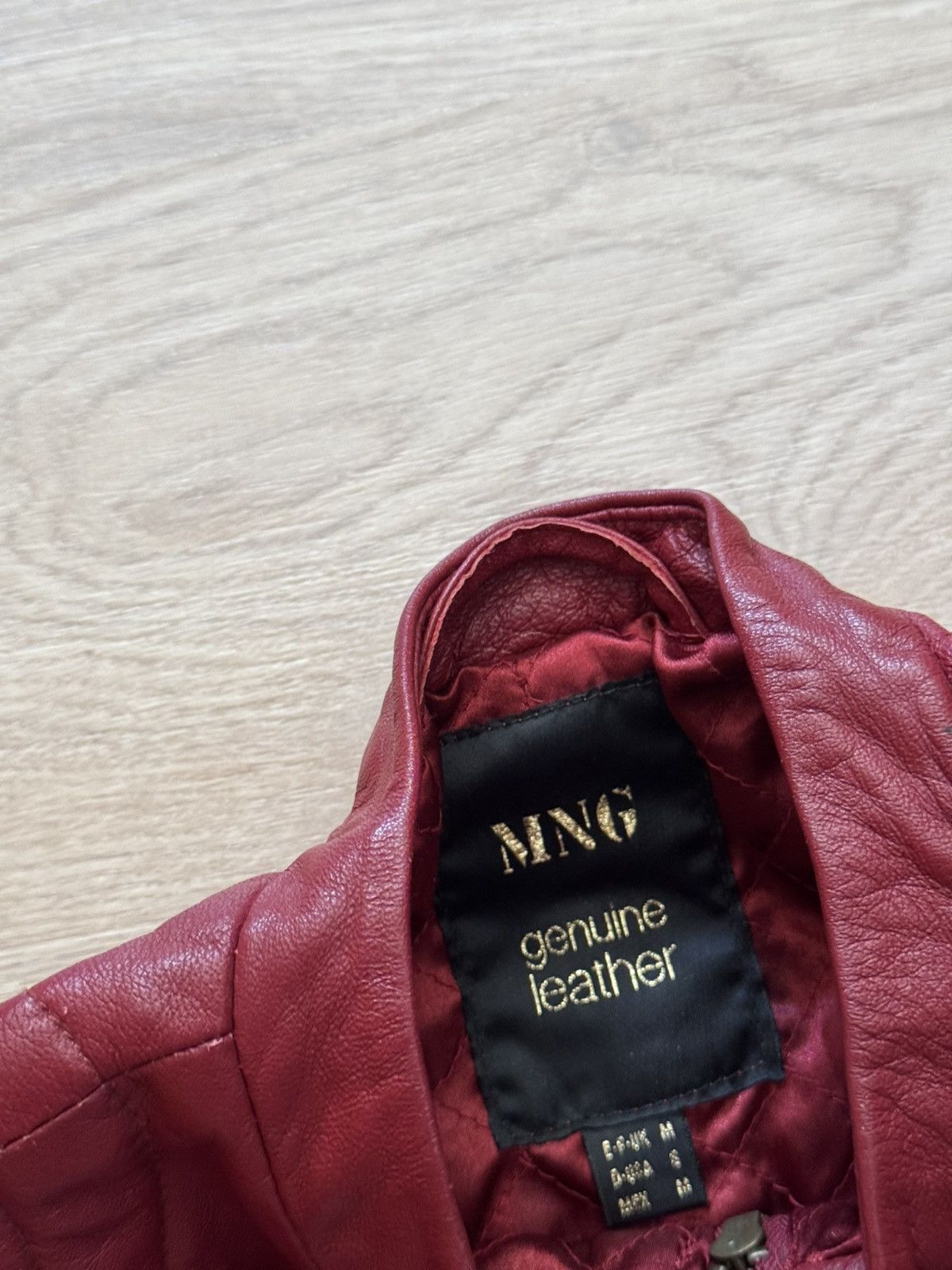 Mango Vintage MNG y2k Women’s Moto Racing Genuine Leather Jacket Size XS / US 0-2 / IT 36-38 - 7 Thumbnail