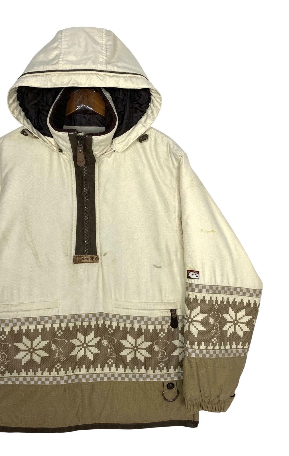 Japanese Brand Rare‼️ Snoopy Aztec Anorak Hoodie Jacket Size L / US 10 / IT 46 - 3 Thumbnail