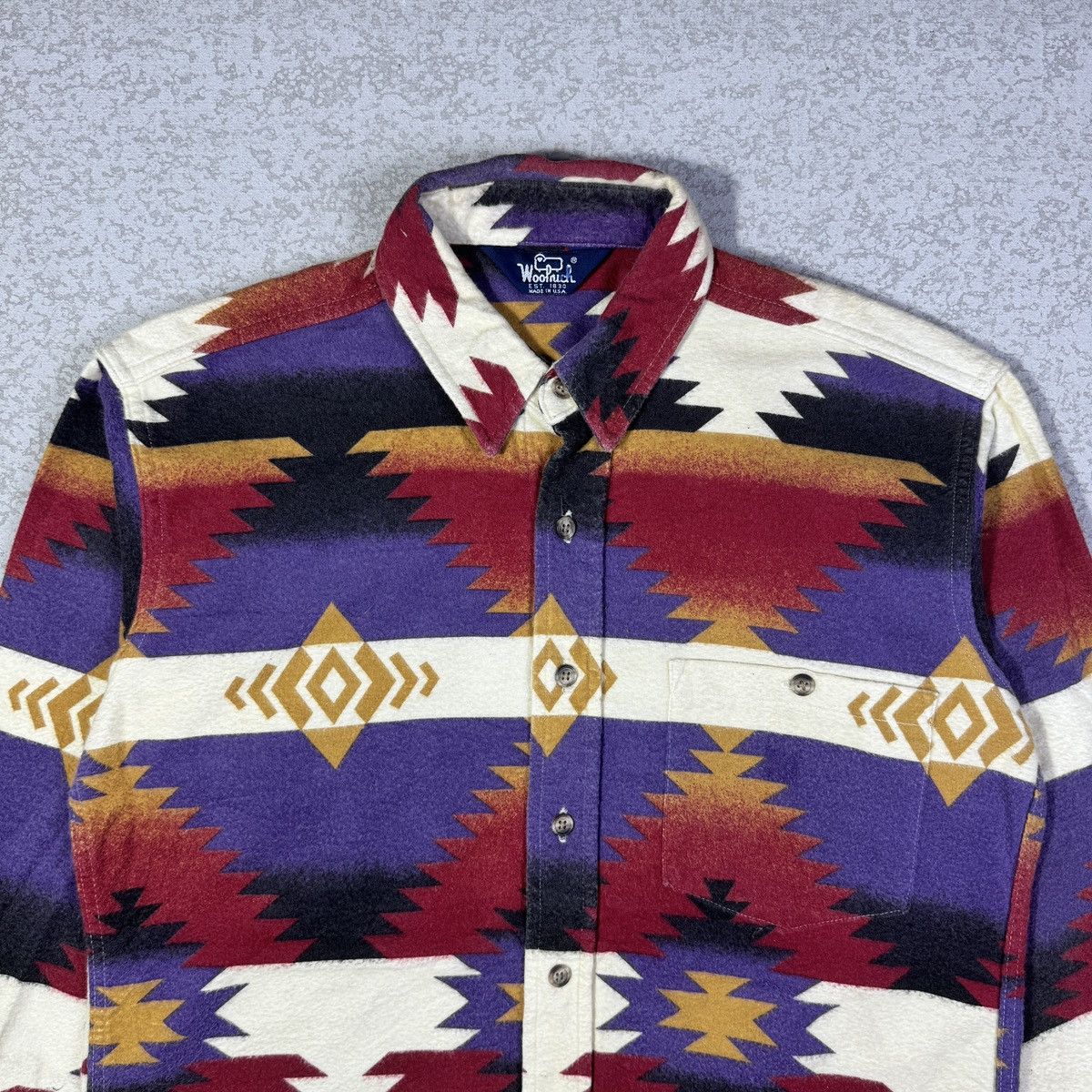 Vintage × Woolrich Woolen Mills Vintage Woolrich Aztec Navajo Shirt Size US M / EU 48-50 / 2 - 3 Thumbnail