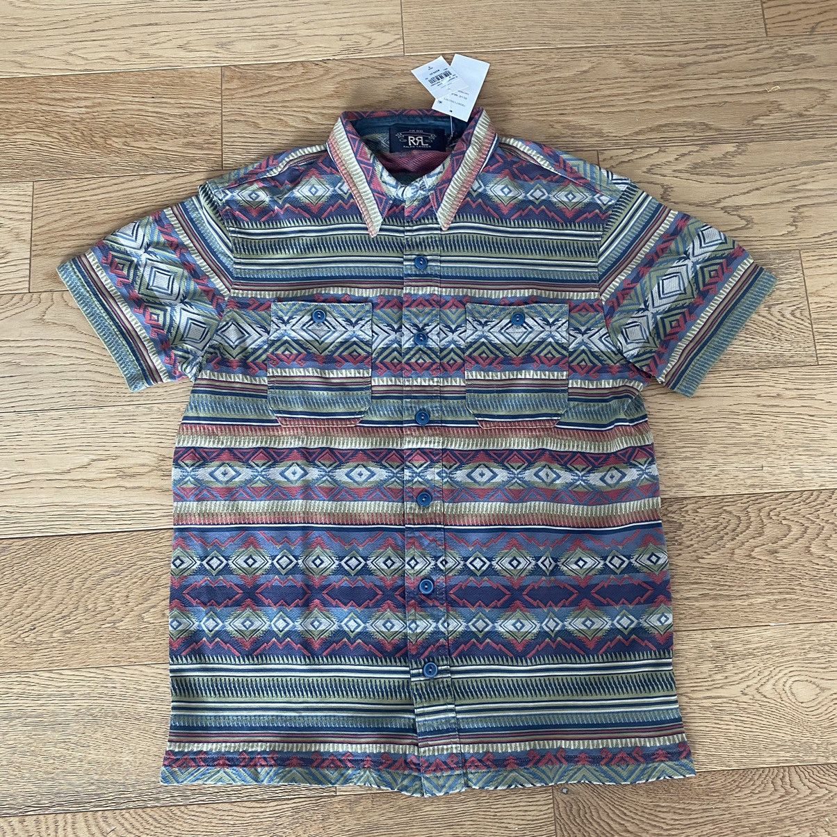 RRL Ralph Lauren RRL Double RL Ralph Lauren Navajo Serape Shirt Workwear Ikat Size US S / EU 44-46 / 1 - 1 Thumbnail