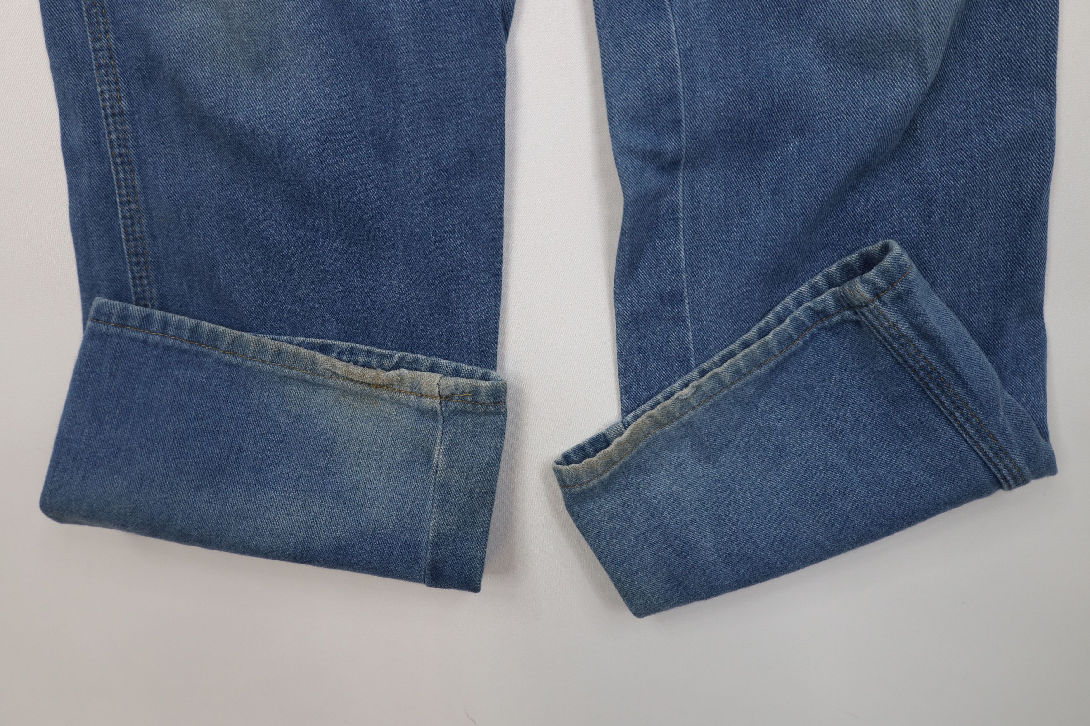 Vintage Vintage 70s Streetwear Flared Denim Jeans Blue Cotton Size 34" / US 12 / IT 48 - 6 Thumbnail