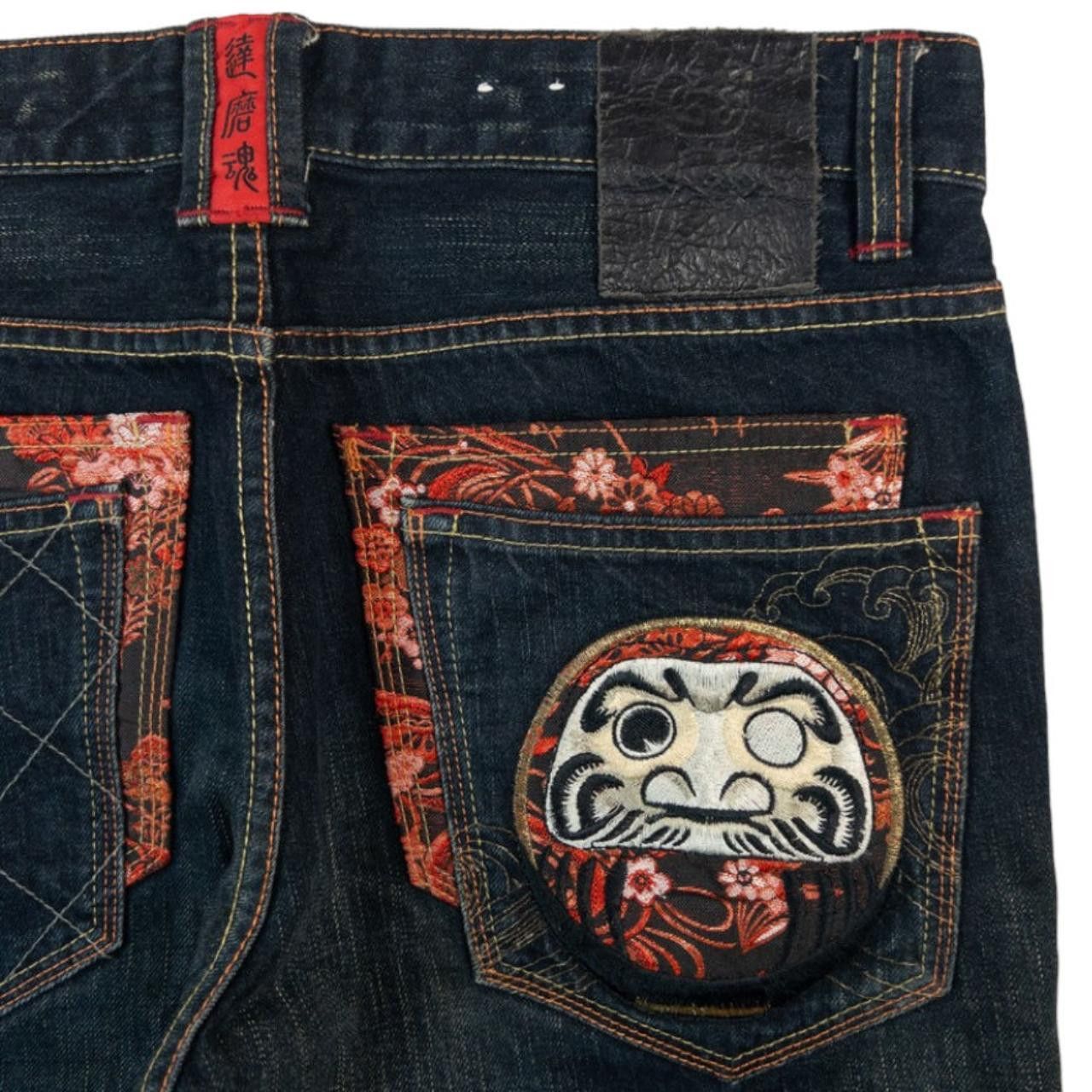 Other Vintage Big Train Embroidered Japanese Denim Jeans Size W32 Size US 32 / EU 48 - 7 Thumbnail